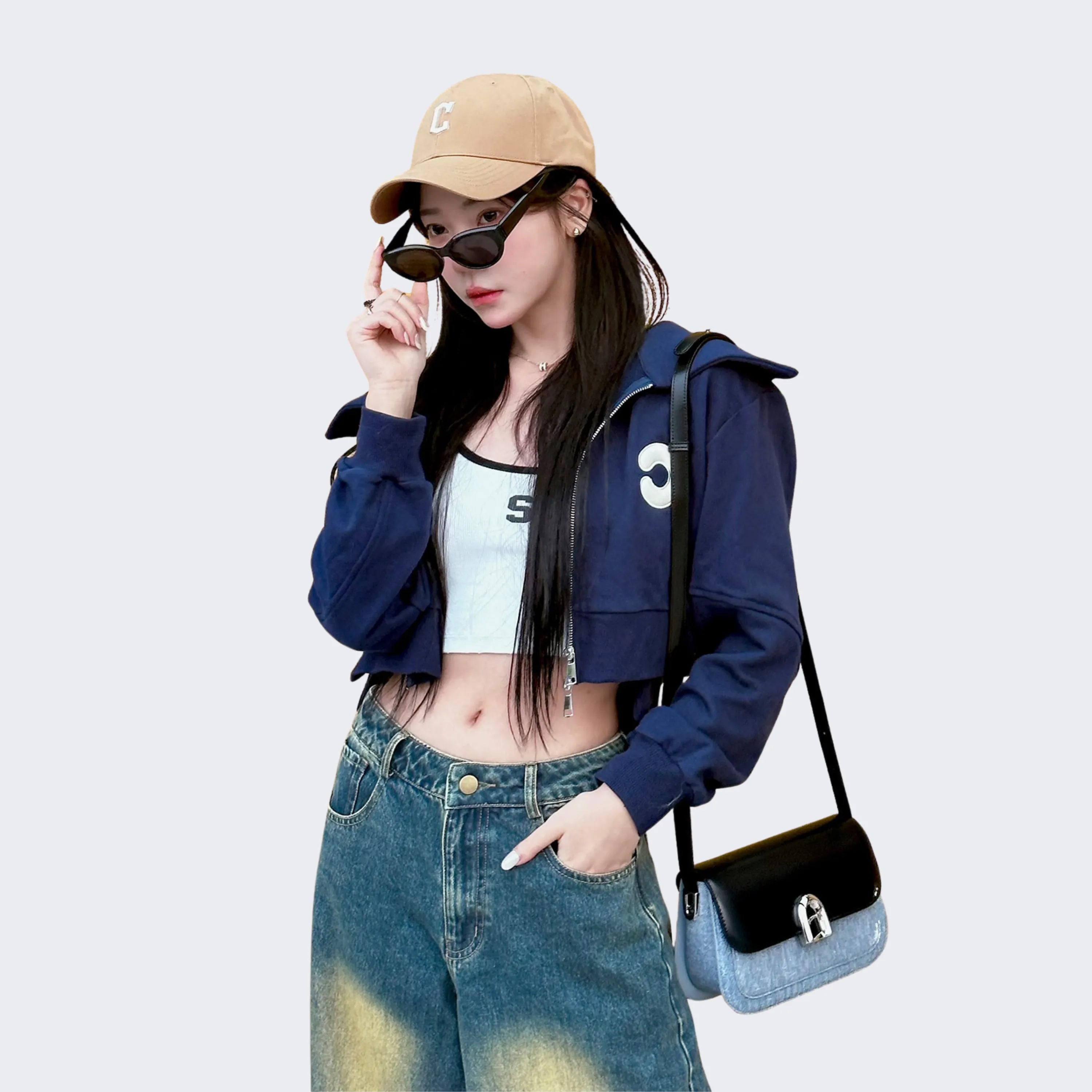 LA FESTIN Women Leather Shoulder Bag with Adjustable Strap Trend Cross body Bags Fashion Handbag