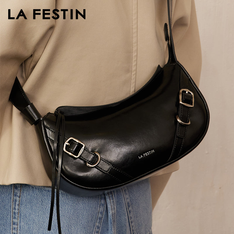 LA FESTIN Original Women Bag New y2k Shoulder Bag Ladies Retro Crossbody Bags with Adjustable Strap