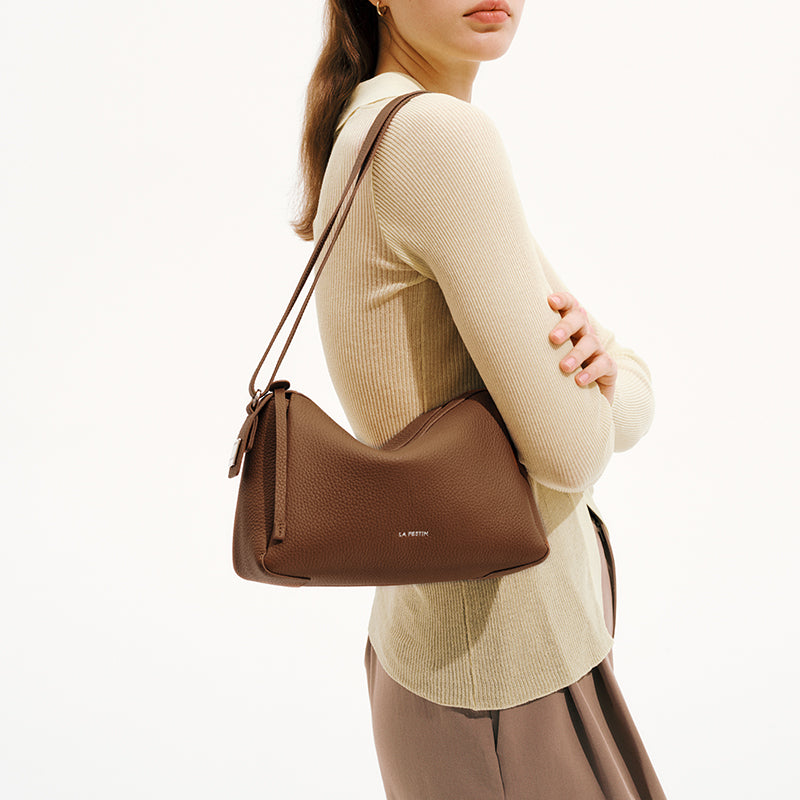 LA FESTIN Shoulder Bag for Women Fashion Leather Bag New Handbag Solid Color Lady Wallet