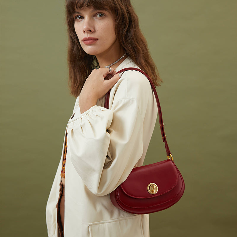 LA FESTIN Women's bag Small Handbags New Shoulder Bag Fashion Design Leather Bag with Adjustable Strap