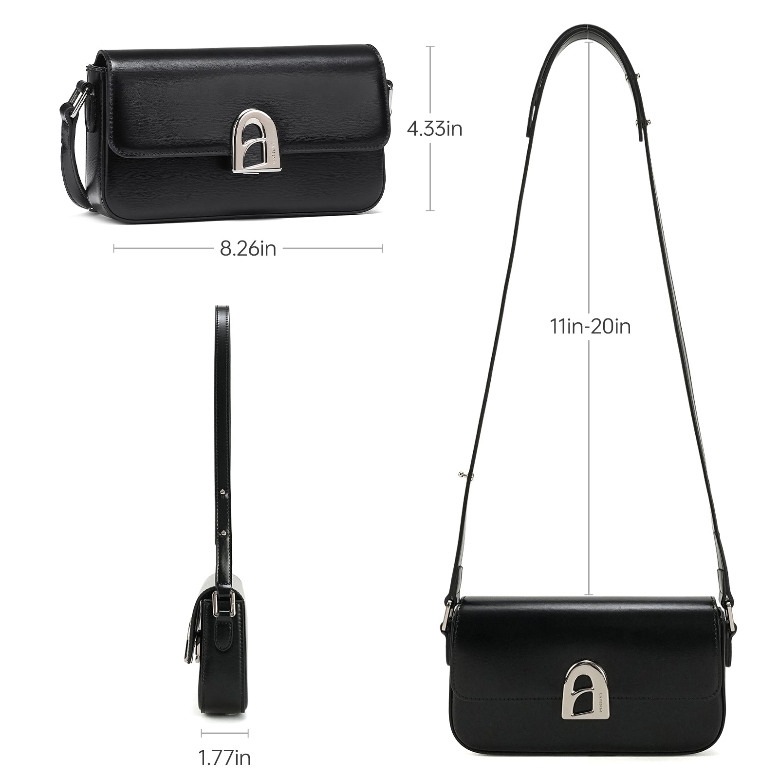 LA FESTIN Shoulder Bags Small Purse Leather Handbags For Women Fashion Crossbody Bag