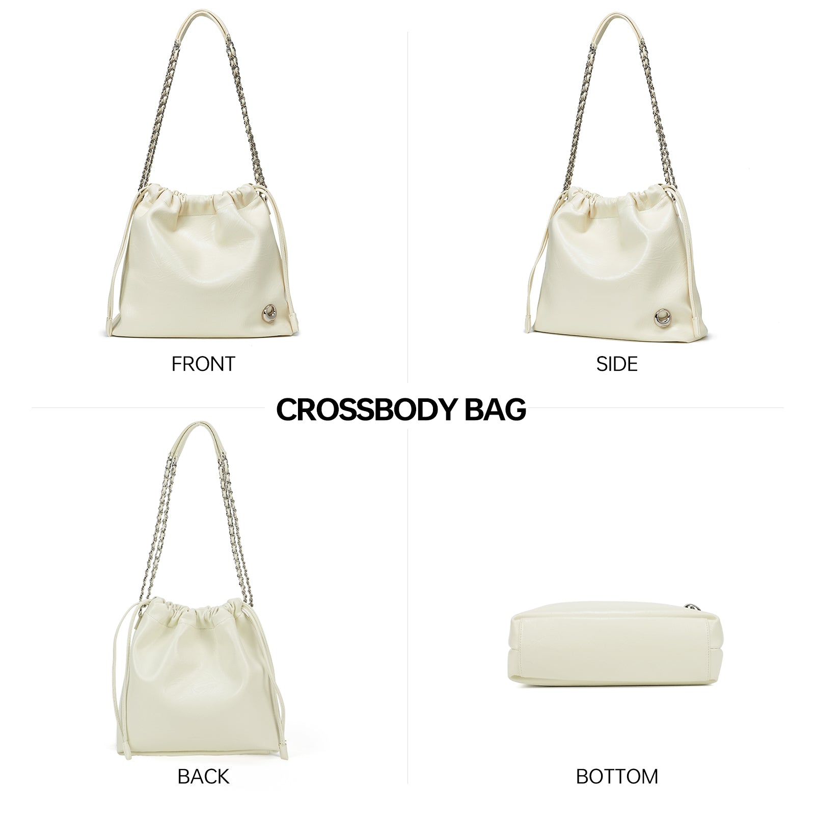 LA FESTIN Shoulder Bag for Women Leather Large Tote Bag Cross body Purse Ladies Handbag