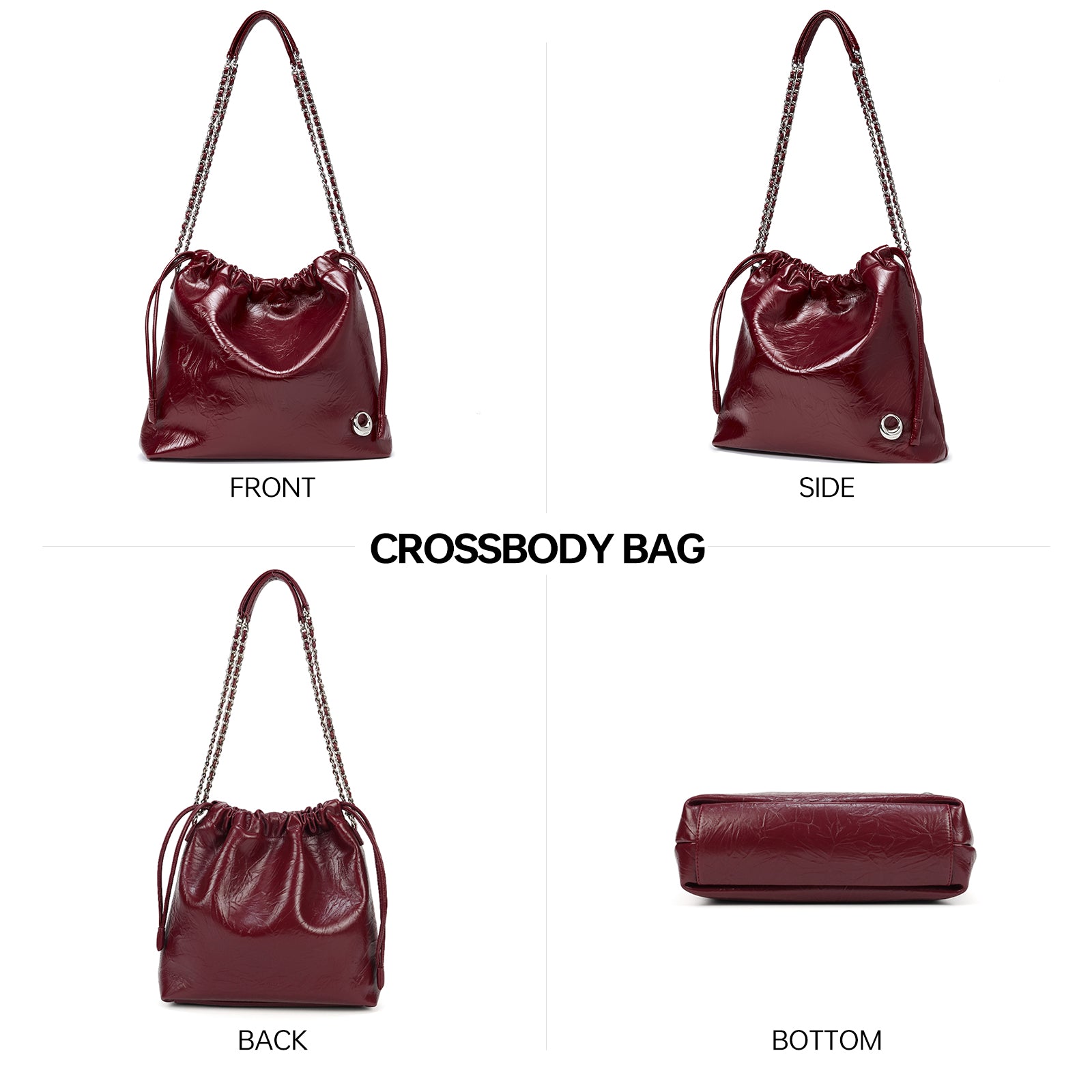 LA FESTIN Shoulder Bag for Women Leather Large Tote Bag Cross body Purse Ladies Handbag