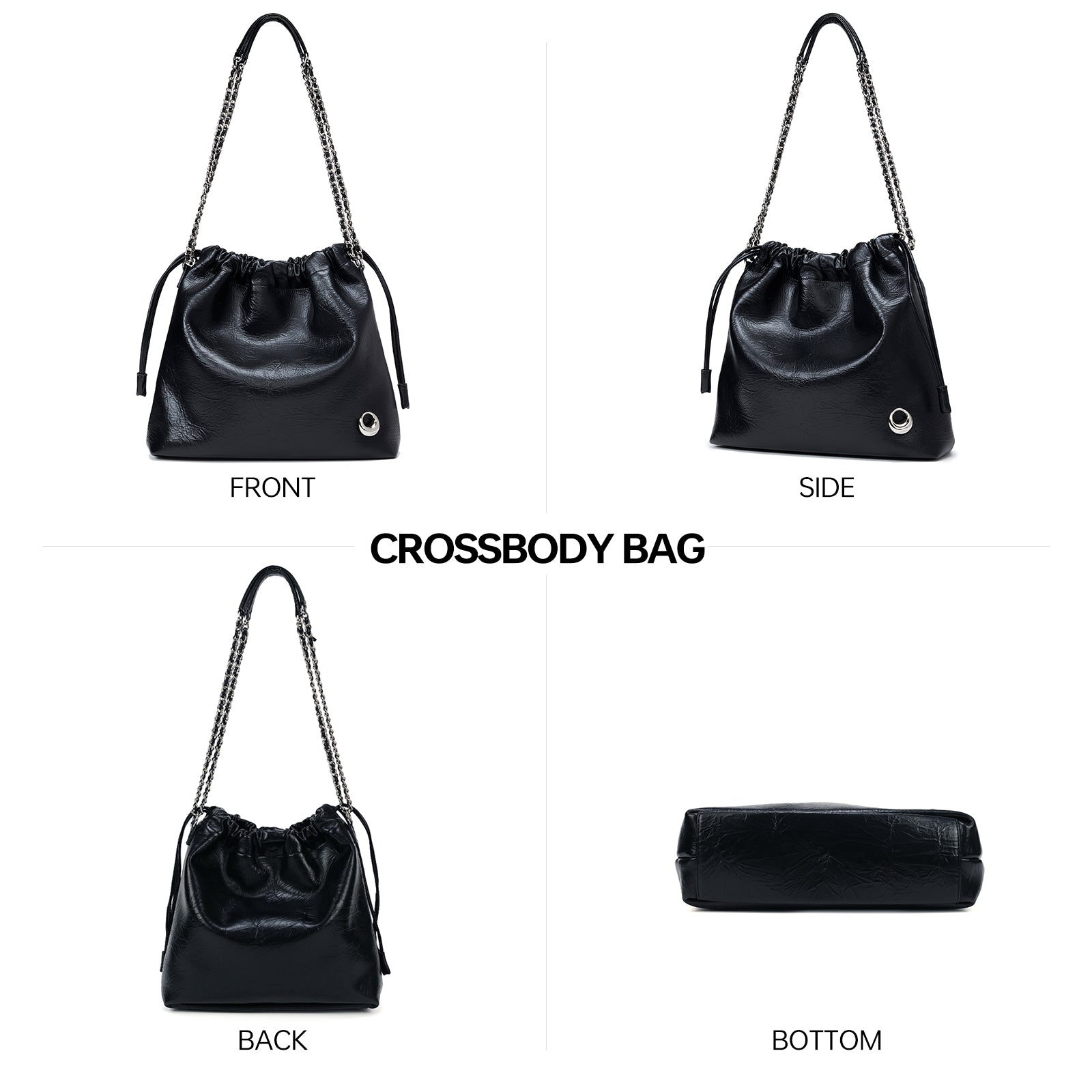 LA FESTIN Shoulder Bag for Women Leather Large Tote Bag Cross body Purse Ladies Handbag