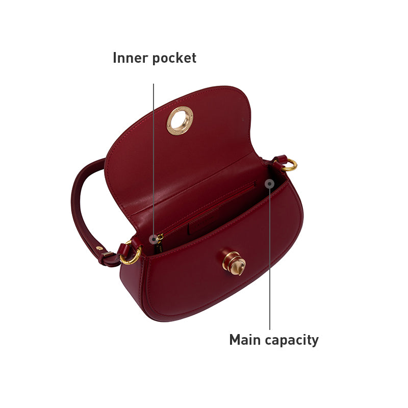 LA FESTIN Women's bag Small Handbags New Shoulder Bag Fashion Design Leather Bag with Adjustable Strap