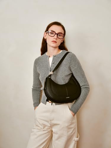 LA FESTIN Soft Leather Crescent Bag Handbag Women Fashion Design Shoulder Bag Female Cross body Bag