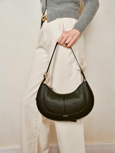 LA FESTIN Soft Leather Crescent Bag Handbag Women Fashion Design Shoulder Bag Female Cross body Bag