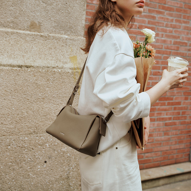 LA FESTIN Shoulder Bag for Women Fashion Leather Bag New Handbag Solid Color Lady Wallet