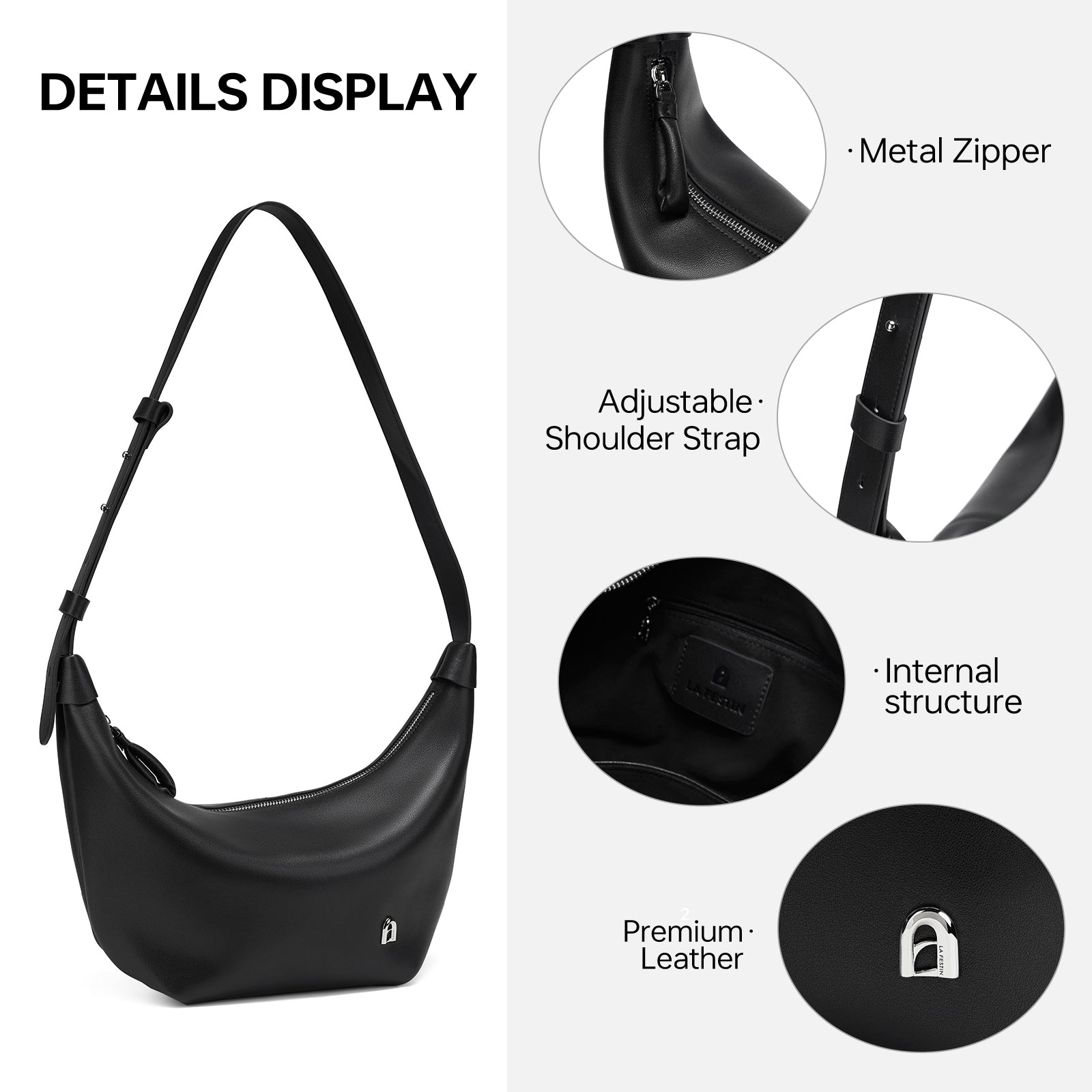 LA FESTIN Tote Bags Large Capacity Travel Bags Shoulder Bag for Women Hobo Leather Bag Crossbody Bags