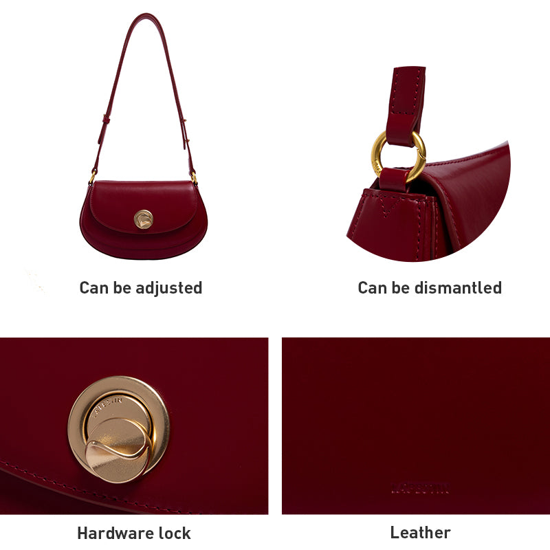 LA FESTIN Women's bag Small Handbags New Shoulder Bag Fashion Design Leather Bag with Adjustable Strap
