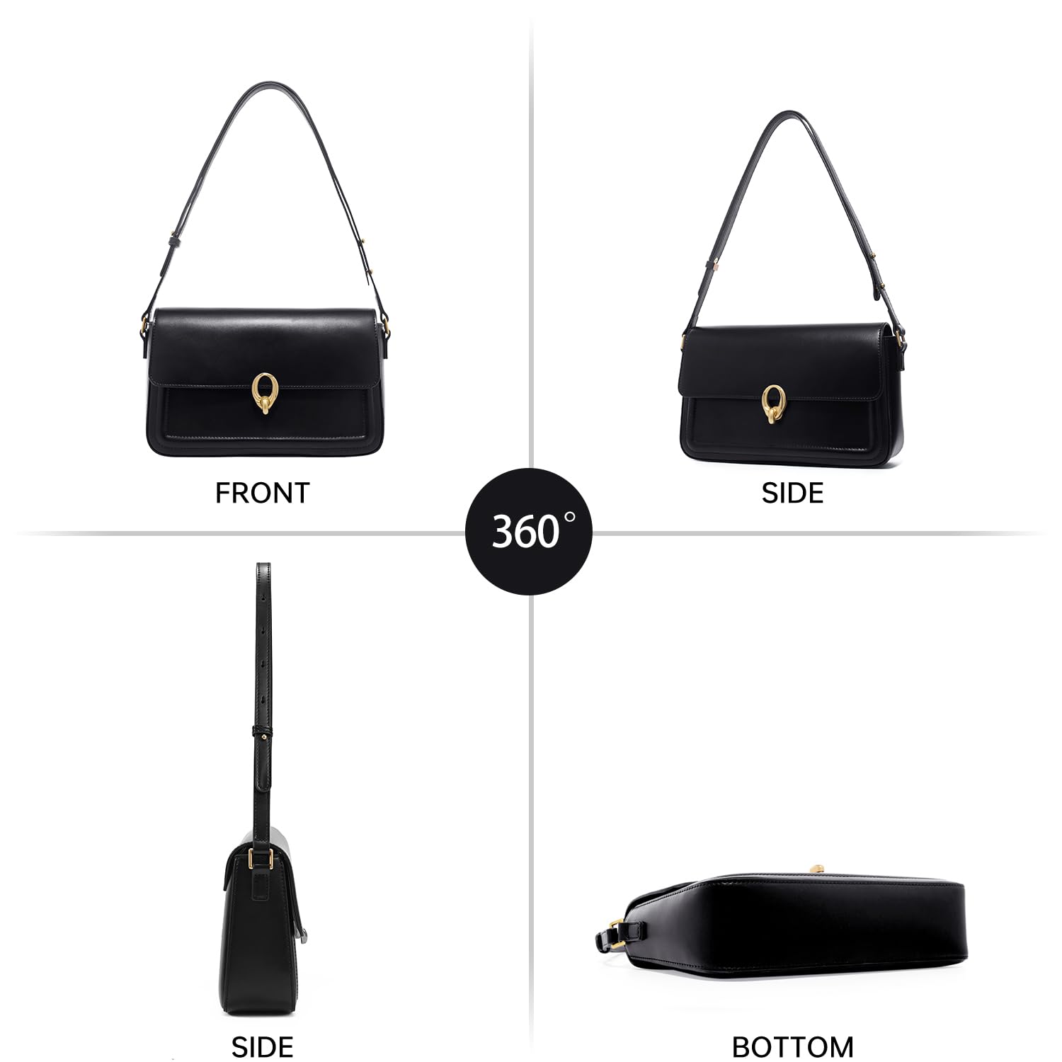 LA FESTIN Women Designer Bag Leather Shoulder Bag Fashion Design Handbag Cross body Bags