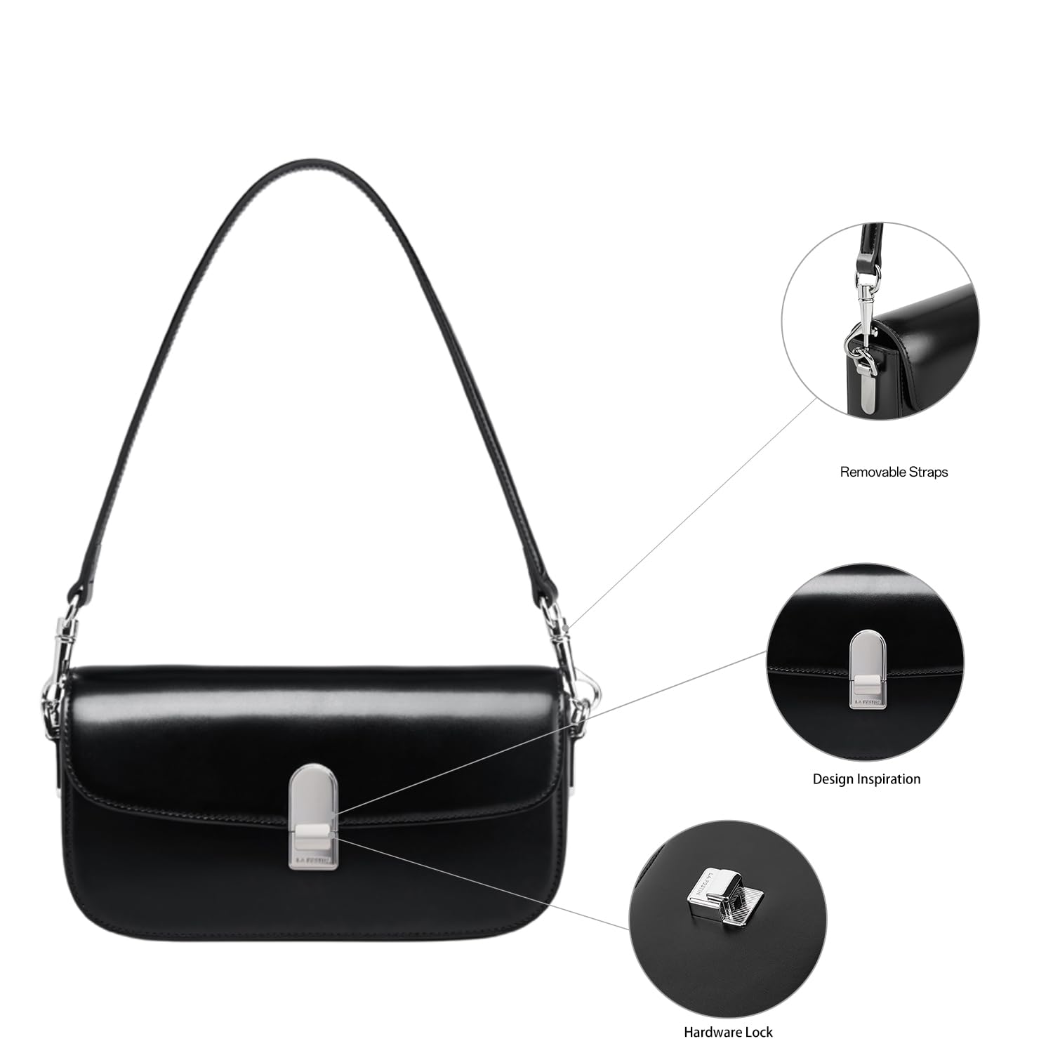 LA FESTIN Crossbody Purses Ladies Shoulder Bag Trendy Women's Handbags Designer Satchel Bags