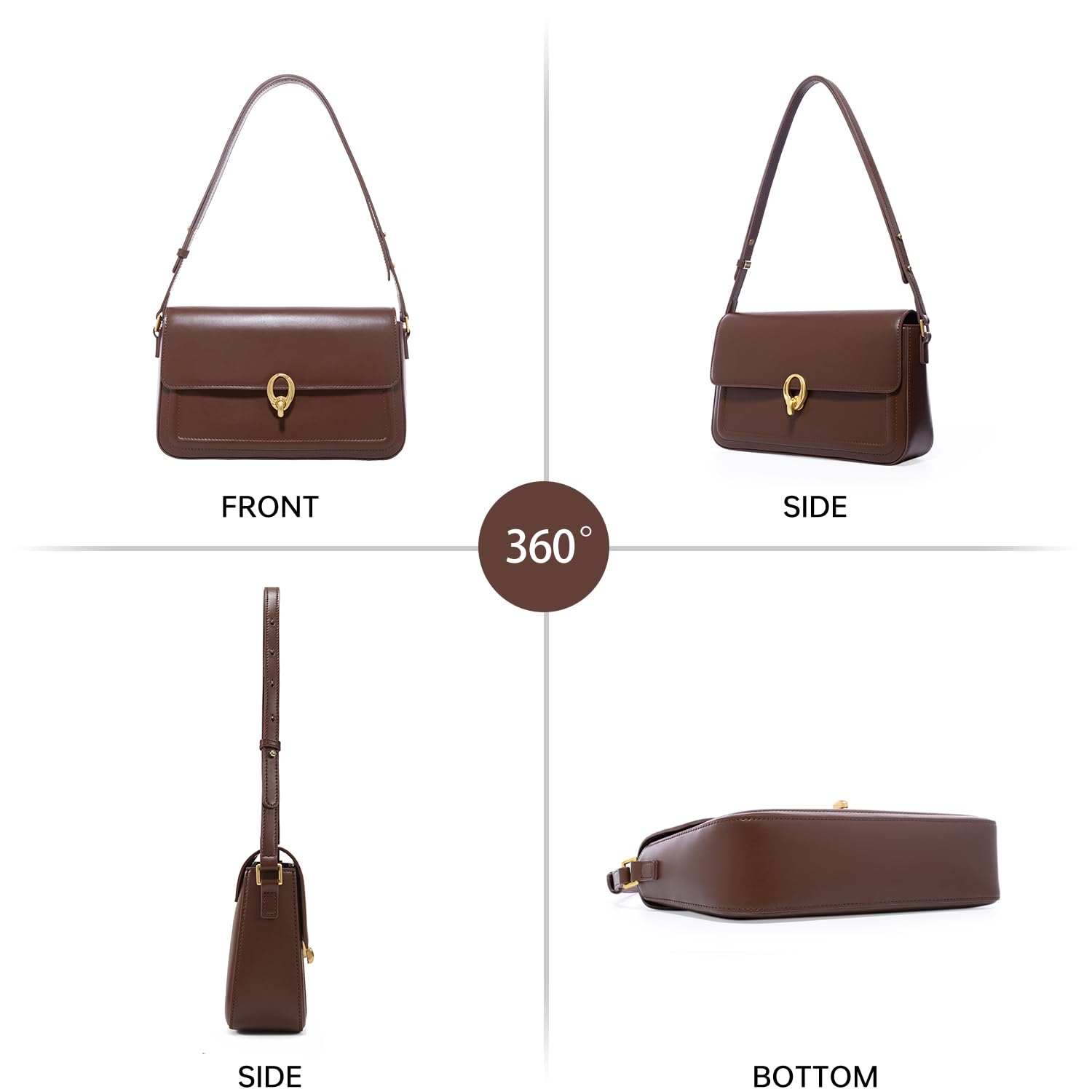 LA FESTIN Women Designer Bag Leather Shoulder Bag Fashion Design Handbag Cross body Bags