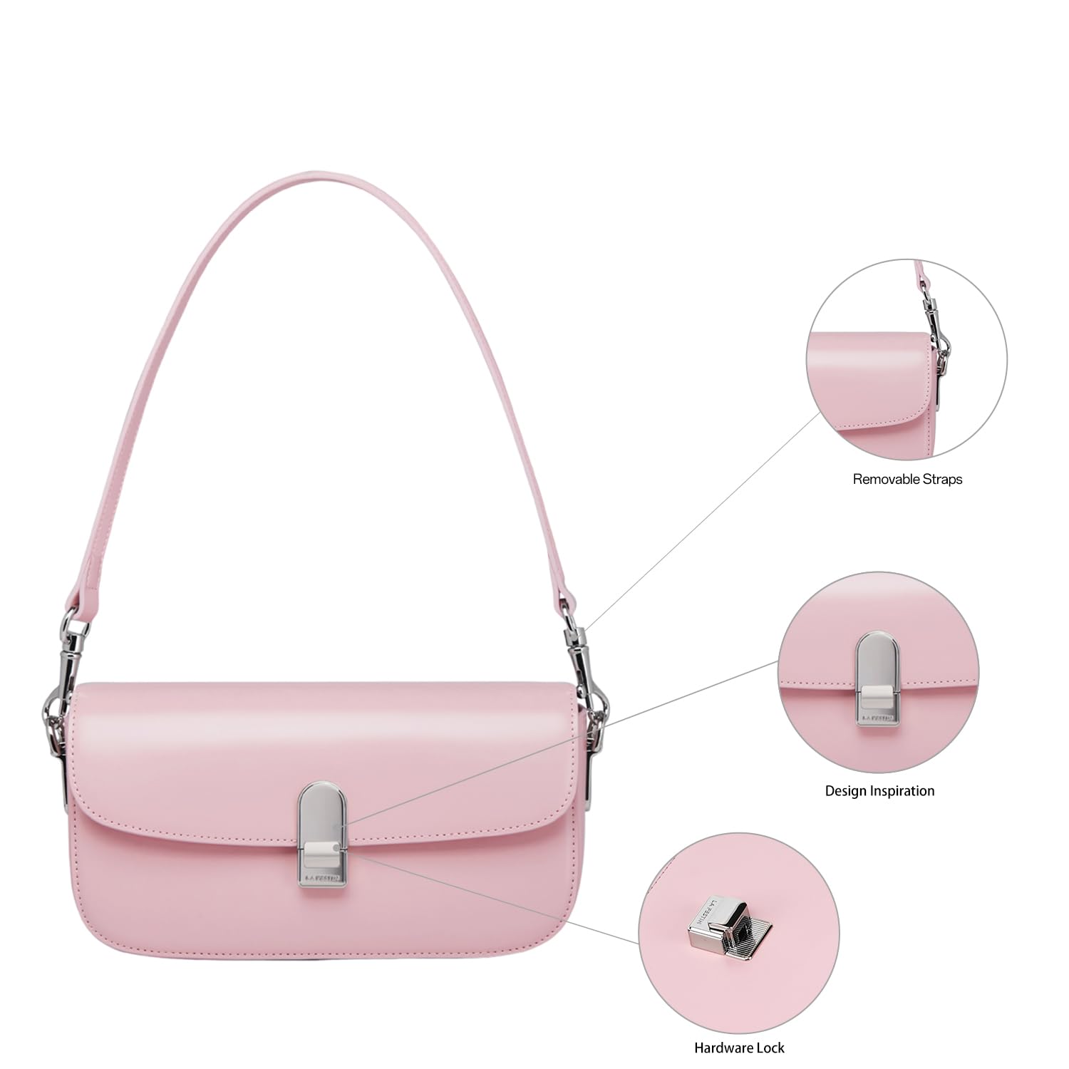 LA FESTIN Crossbody Purses Ladies Shoulder Bag Trendy Women's Handbags Designer Satchel Bags