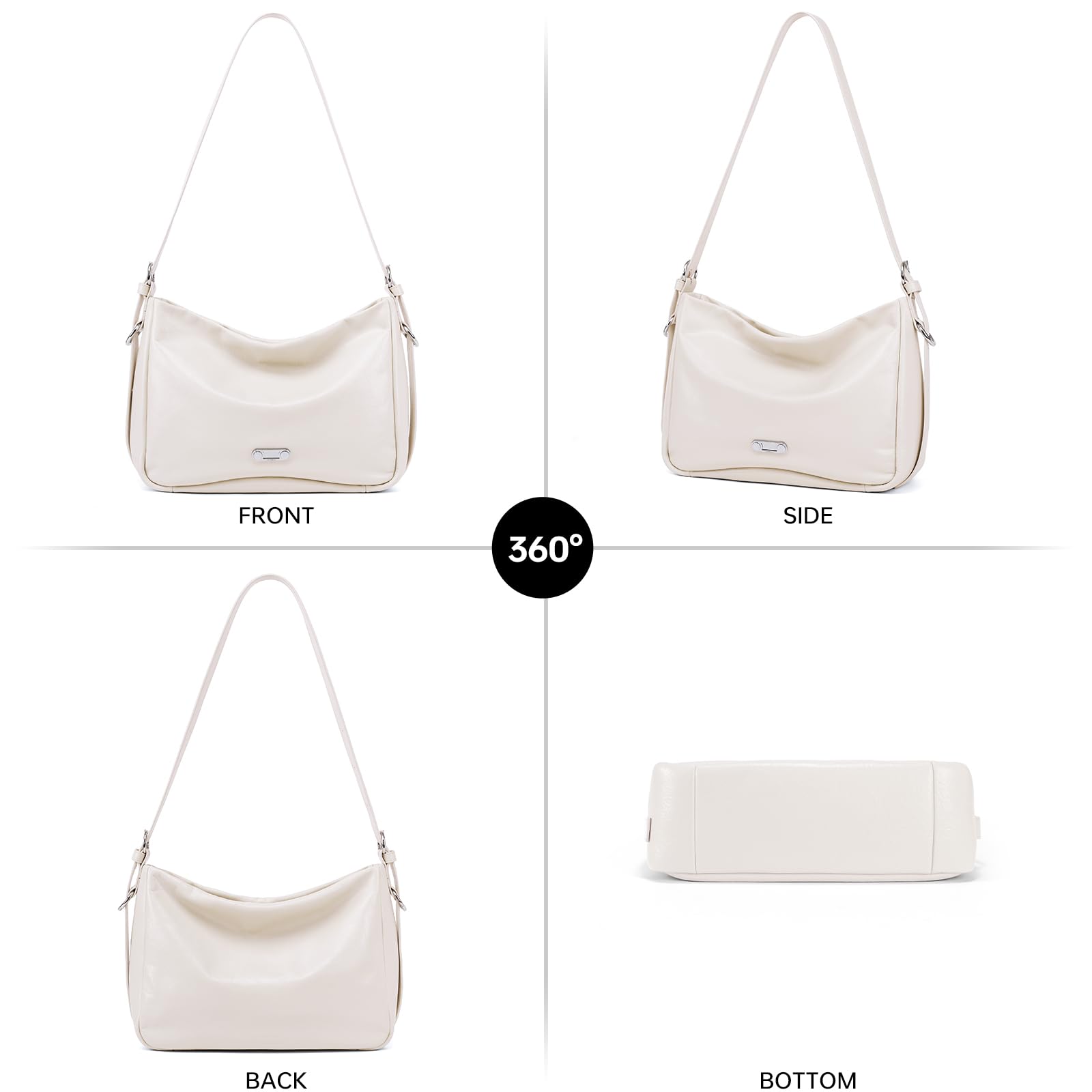 LA FESTIN Original Leather Hobo Bag Women Bag New Shoulder Crossbody Bag Fashion Tote Bags Ladies Bags