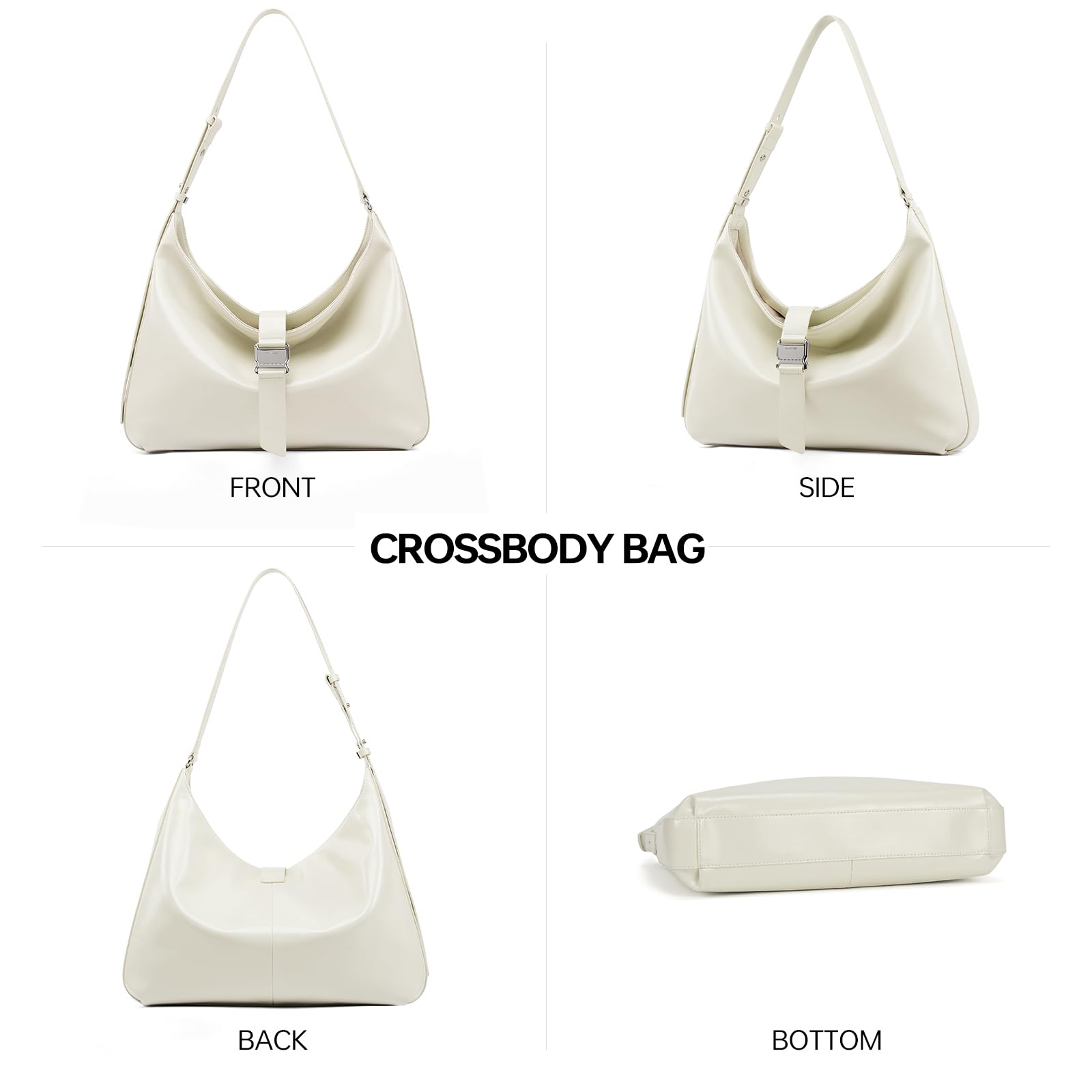 LA FESTIN Leather Large Hobo Bag Satchel Bag Tote Bag for Women Shoulder Bag  Fashion Crossbody Bags