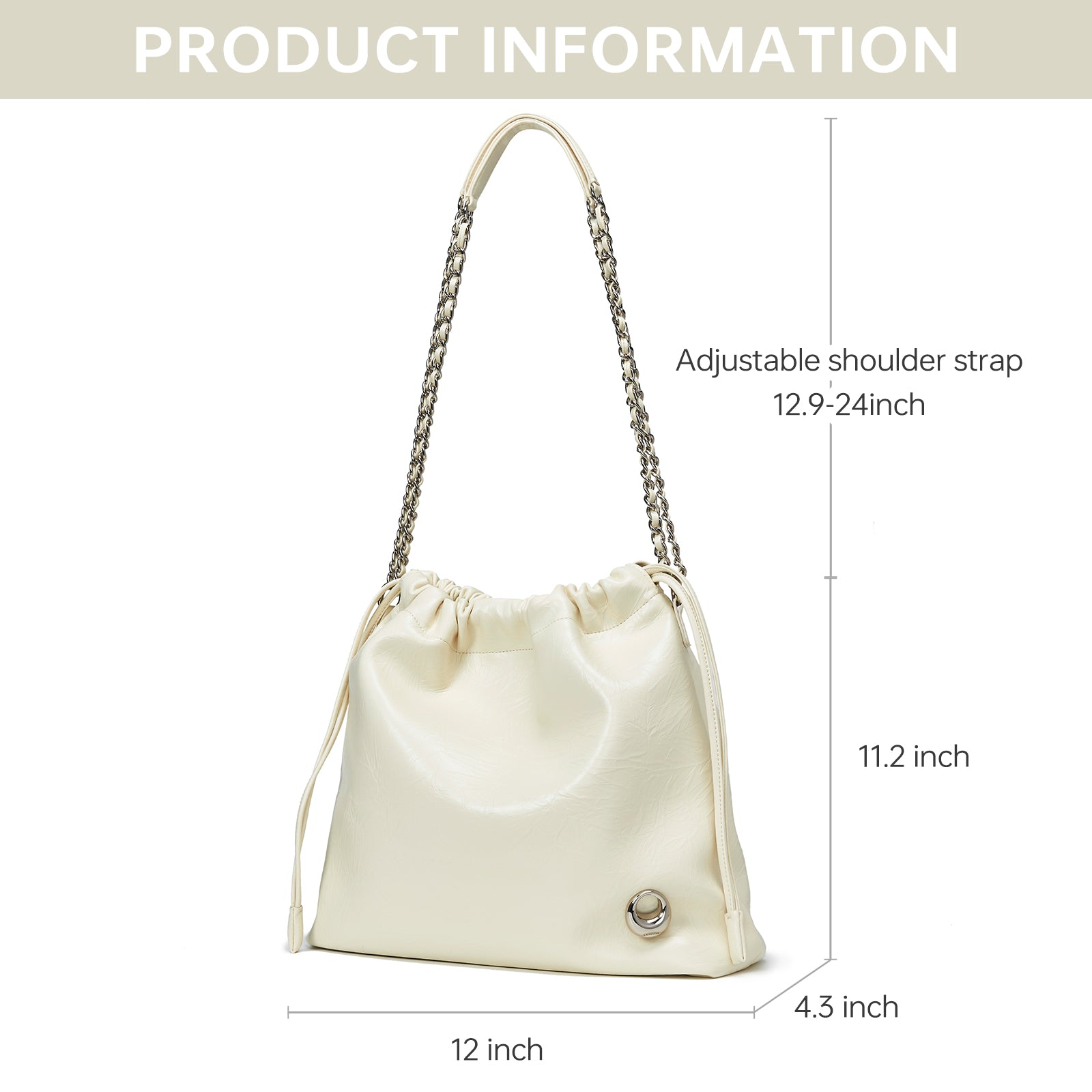 LA FESTIN Shoulder Bag for Women Leather Large Tote Bag Cross body Purse Ladies Handbag