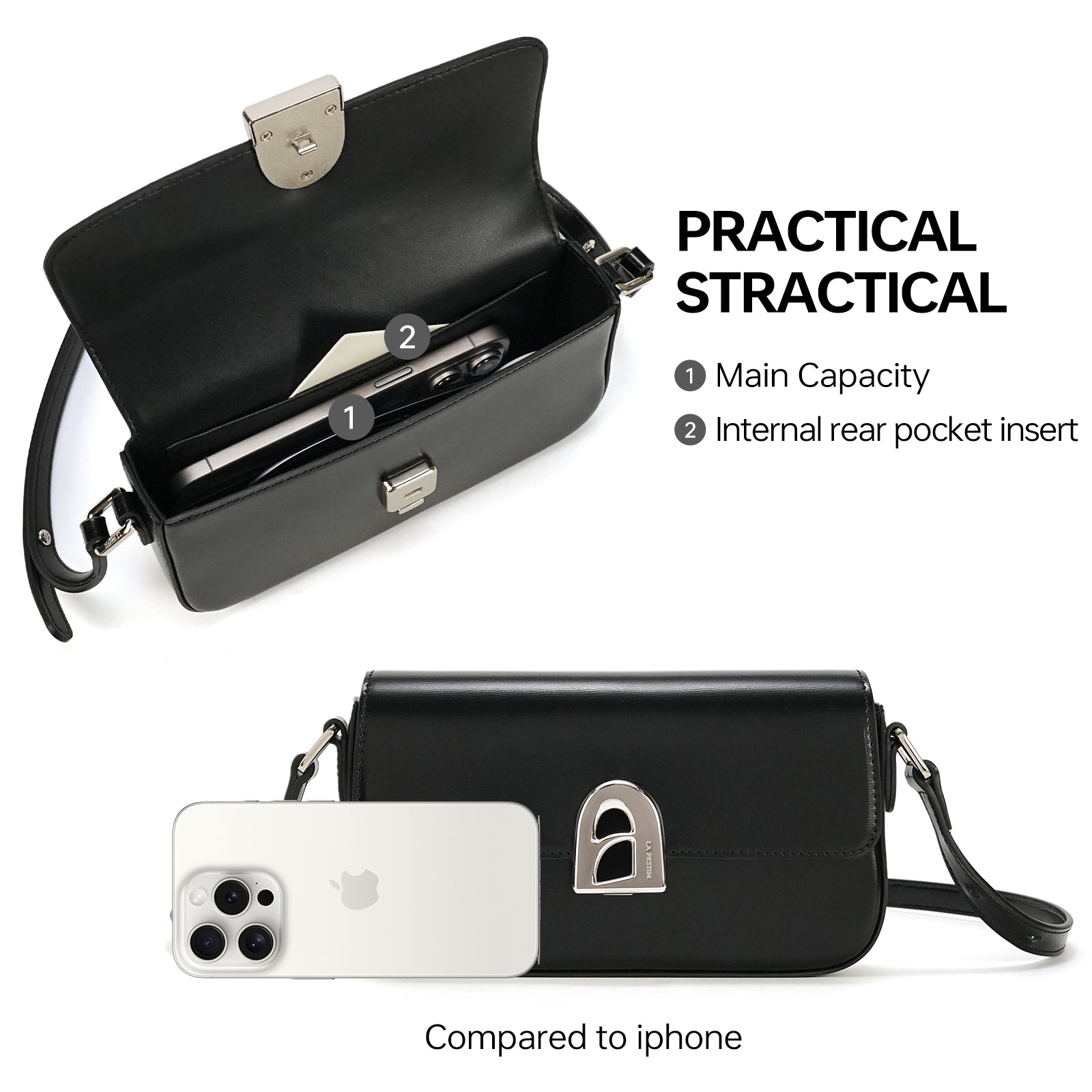 LA FESTIN Shoulder Bags Small Purse Leather Handbags For Women Fashion Crossbody Bag