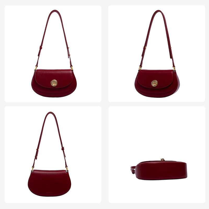 LA FESTIN Women's bag Small Handbags New Shoulder Bag Fashion Design Leather Bag with Adjustable Strap