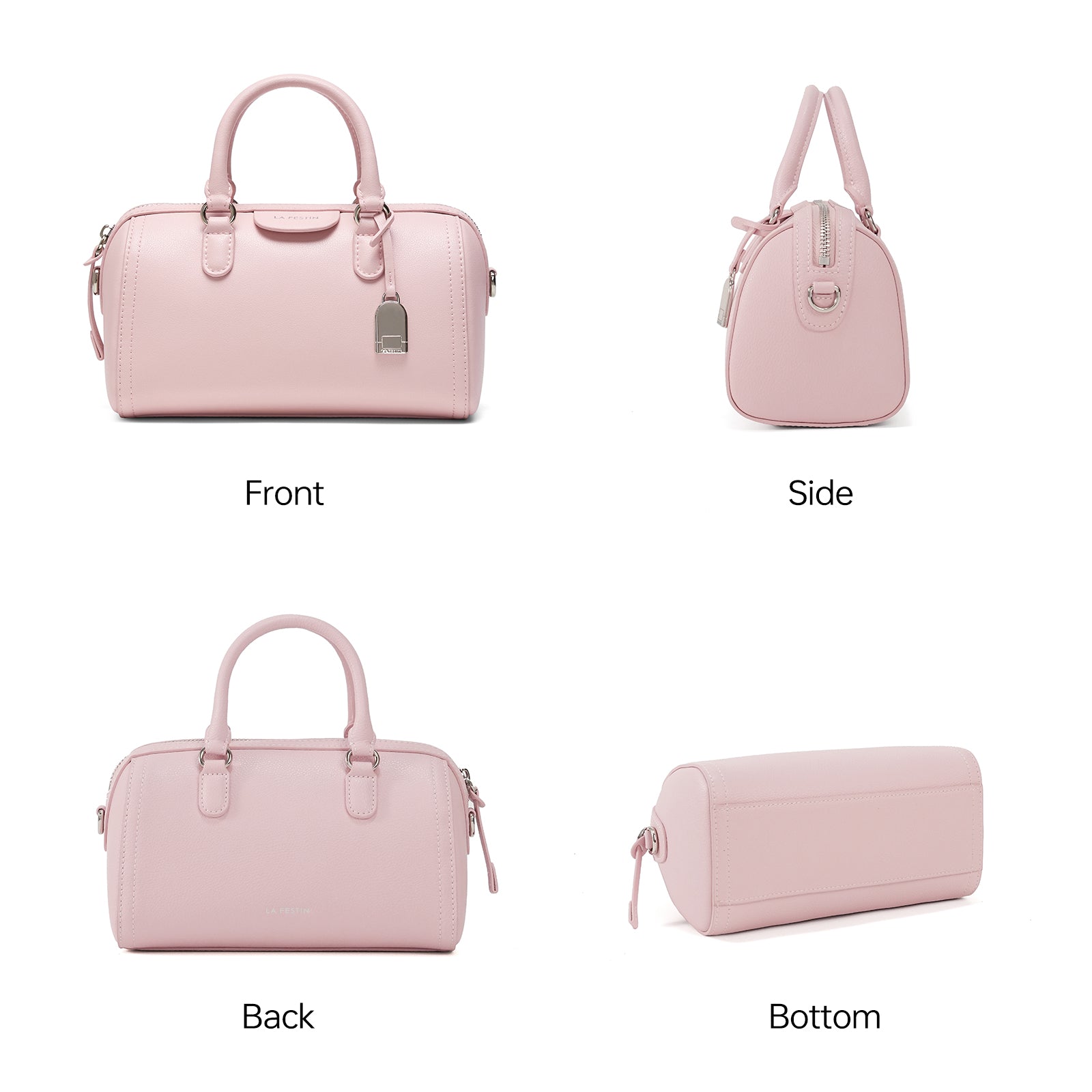 LA FESTIN Handbag Women New Fashion Shoulder Bag Top Handle Purse Crossbody Satchel Bowling Bag