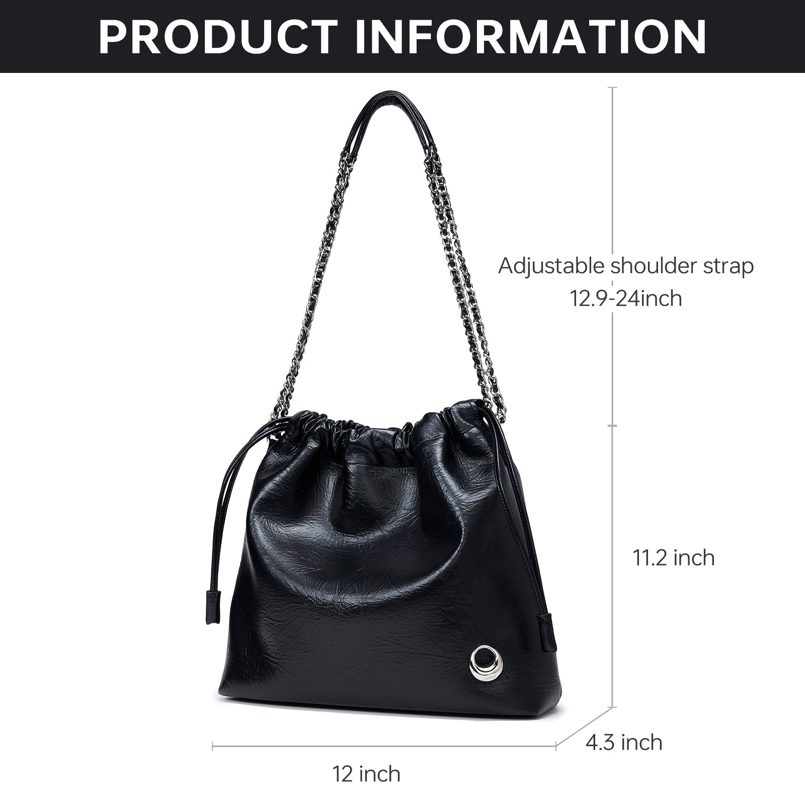 LA FESTIN Shoulder Bag for Women Leather Large Tote Bag Cross body Purse Ladies Handbag