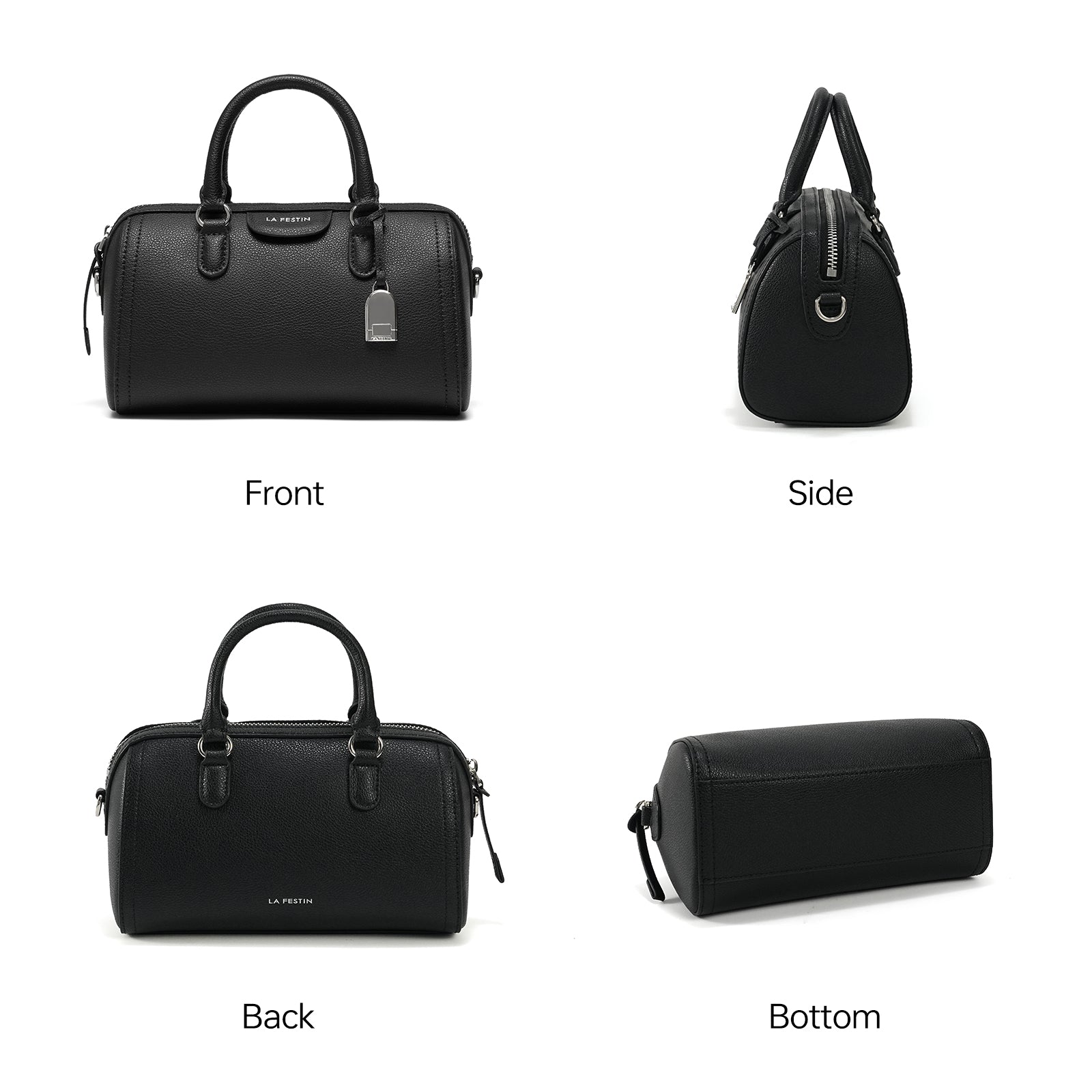 LA FESTIN Handbag Women New Fashion Shoulder Bag Top Handle Purse Crossbody Satchel Bowling Bag