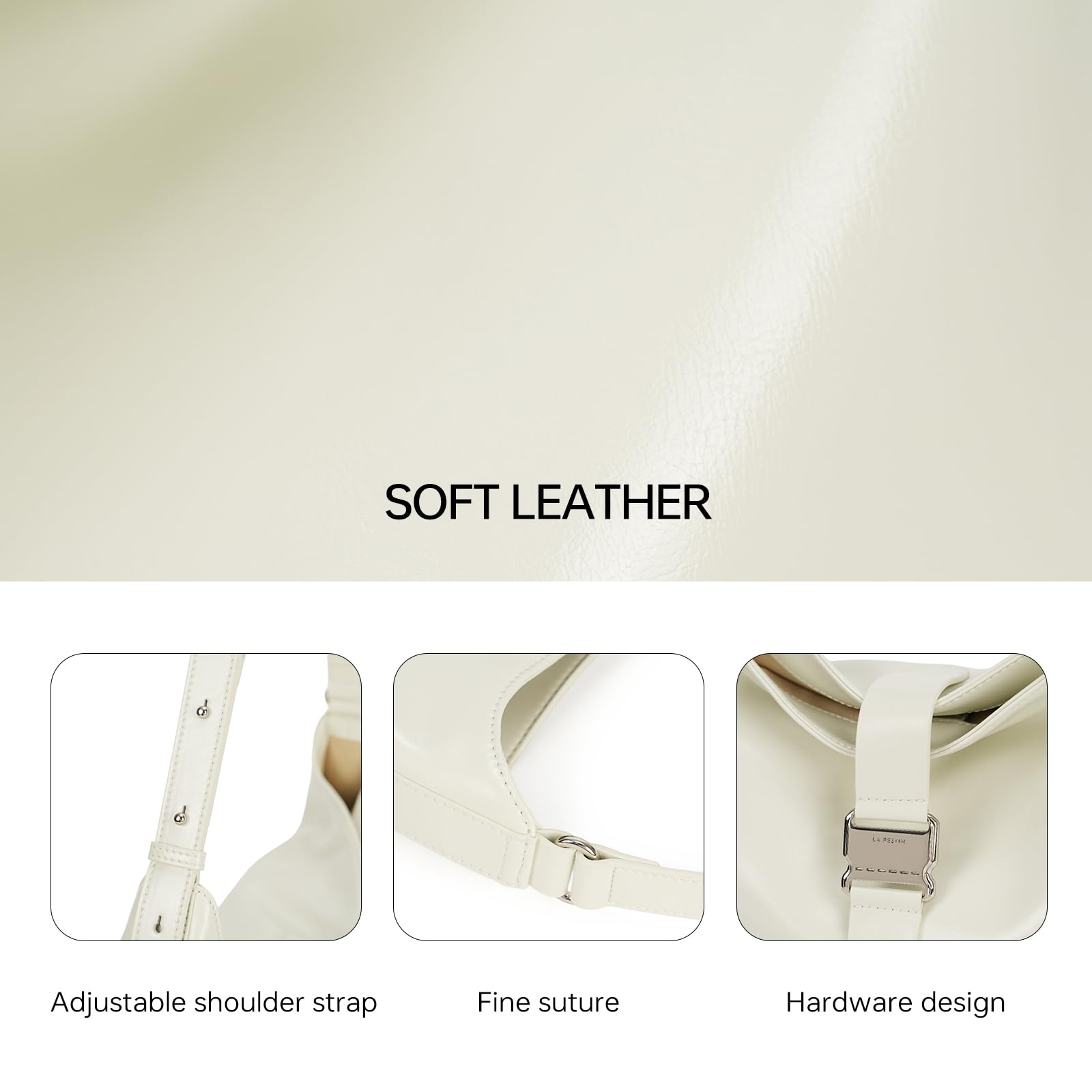 LA FESTIN Leather Large Hobo Bag Satchel Bag Tote Bag for Women Shoulder Bag  Fashion Crossbody Bags