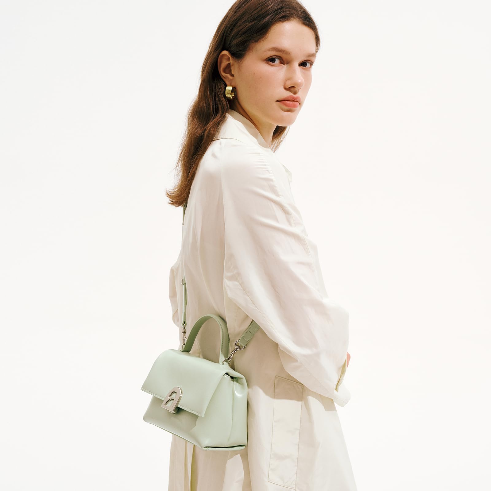 LA FESTIN Handbag for Women Leather Small Shoulder Bag Mini Top Handle Bag Crossbody Purse