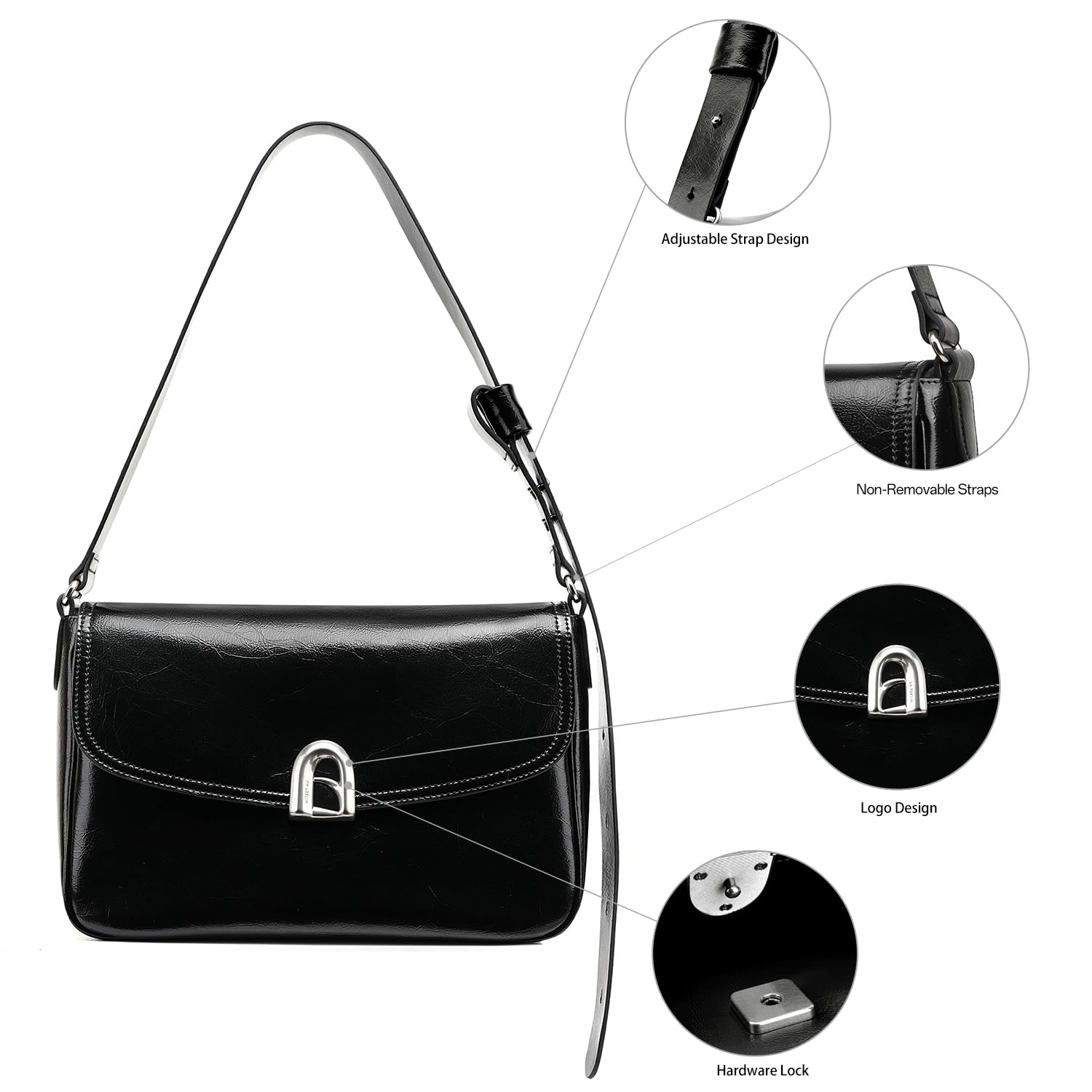 LA FESTIN Leather Satchel Bag 2025 New Women's bag Fashion Design Tote Bags Female Handbag Shoulder Bag