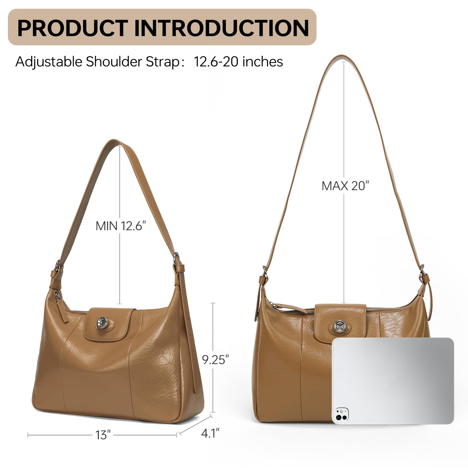 LA FESTIN Original Tote Bag for Women Large Hobo Bag Shoulder Bag with Adjustable Strap Crossbody Bags