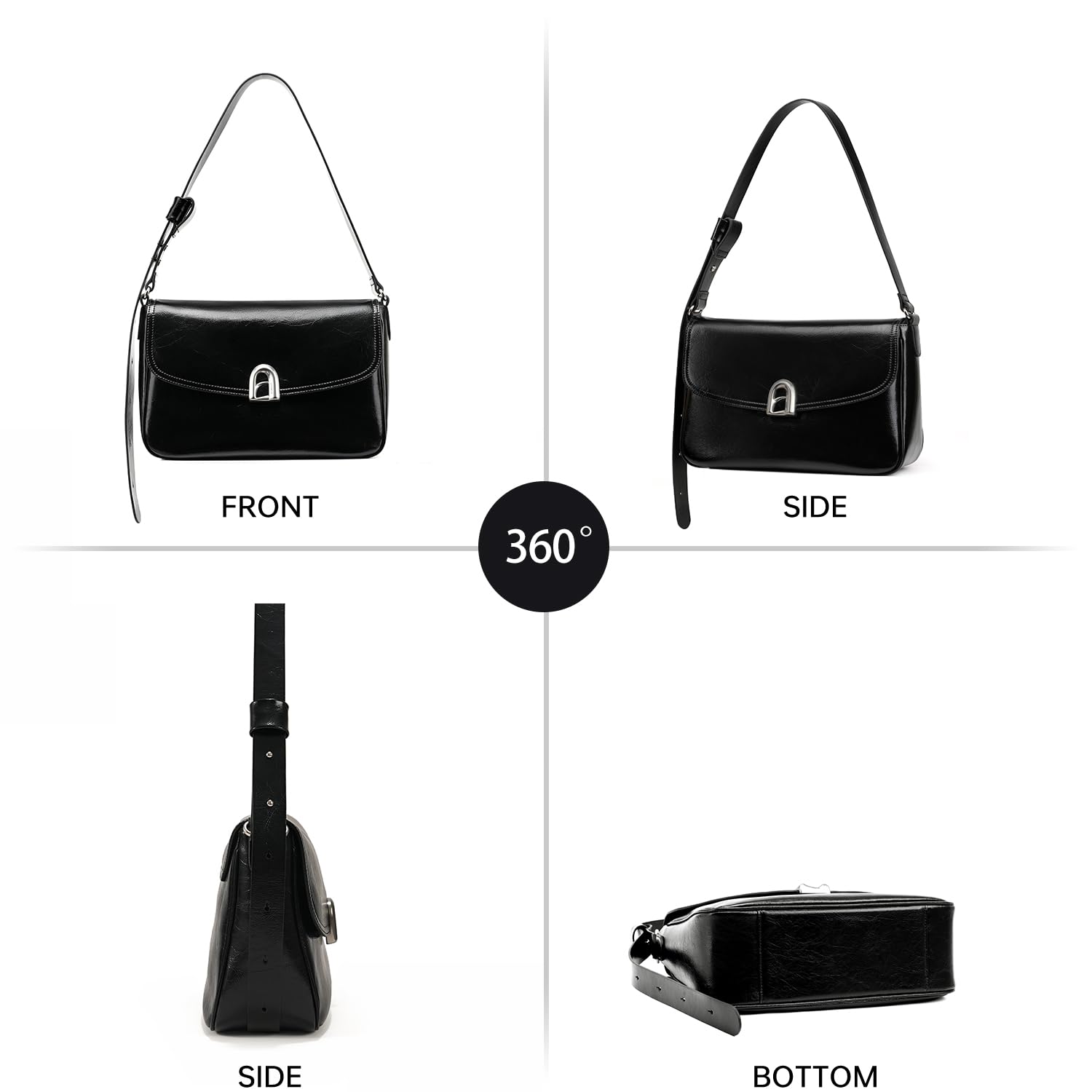 LA FESTIN Leather Satchel Bag 2025 New Women's bag Fashion Design Tote Bags Female Handbag Shoulder Bag