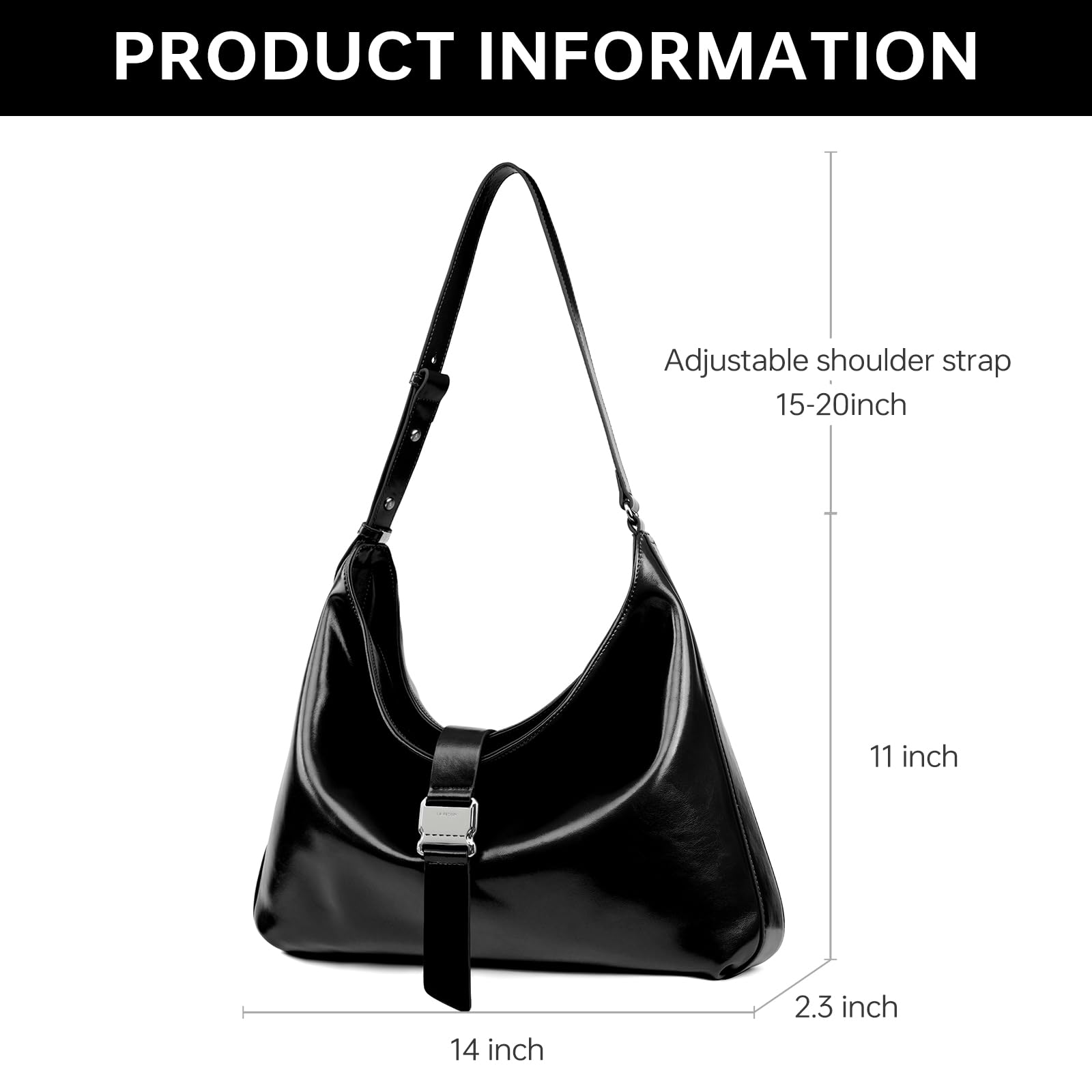 LA FESTIN Leather Large Hobo Bag Satchel Bag Tote Bag for Women Shoulder Bag  Fashion Crossbody Bags