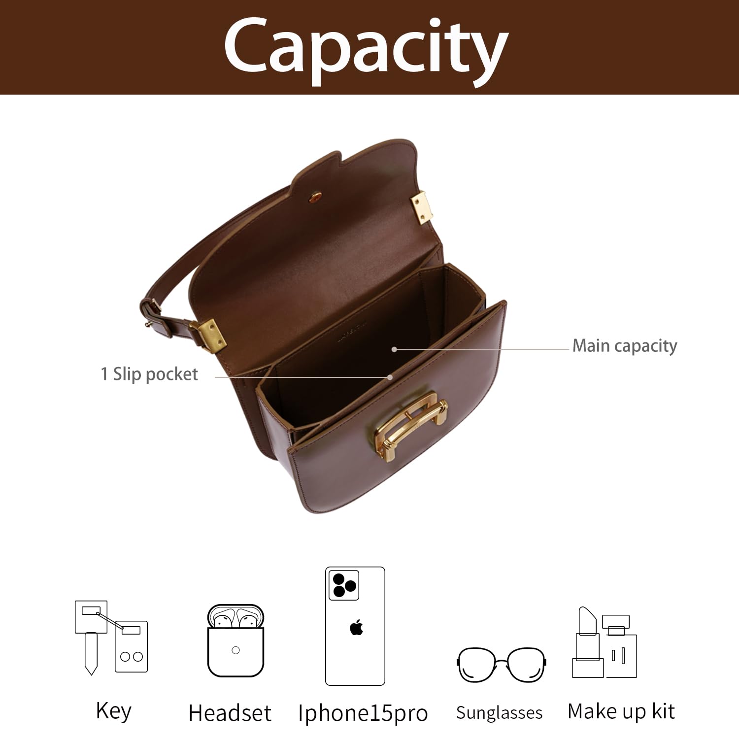 LA FESTIN Leather Cross body Bag For Girls New Women's bag Fashion Shoulder Bag Lady Wallet