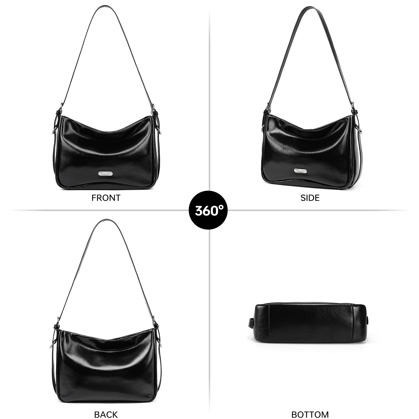 LA FESTIN Original Leather Hobo Bag Women Bag New Shoulder Crossbody Bag Fashion Tote Bags Ladies Bags