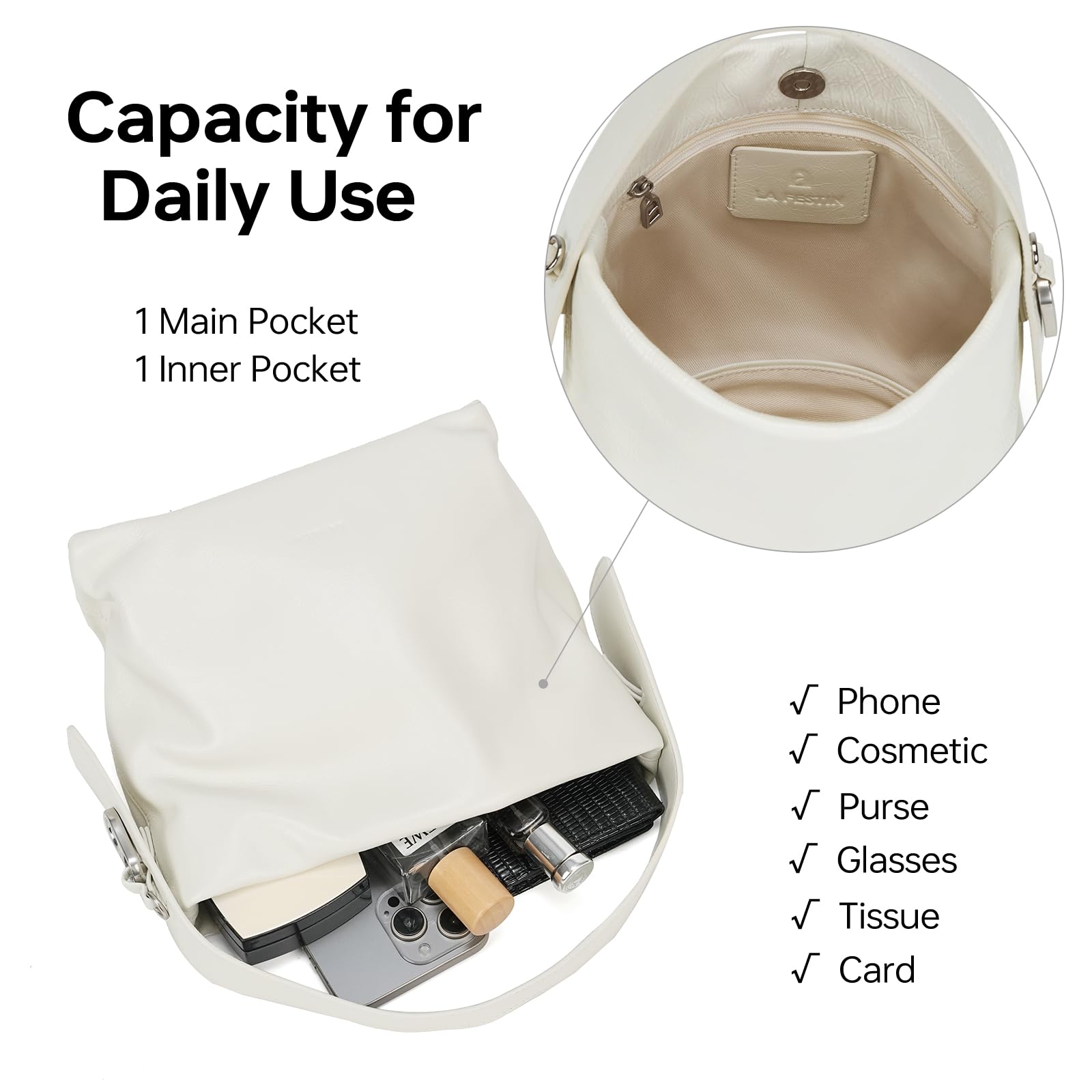 LA FESTIN Original Handbag Women New Tote Bag Ladies Shoulder Bag Cross Body Bag