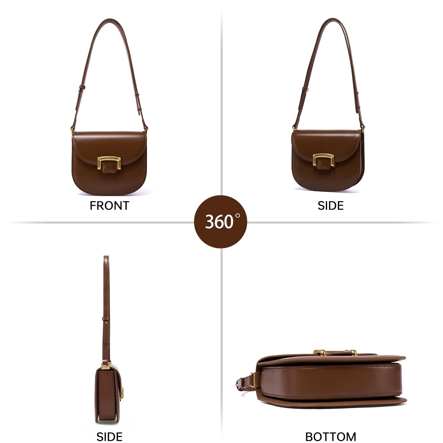 LA FESTIN Leather Cross body Bag For Girls New Women's bag Fashion Shoulder Bag Lady Wallet