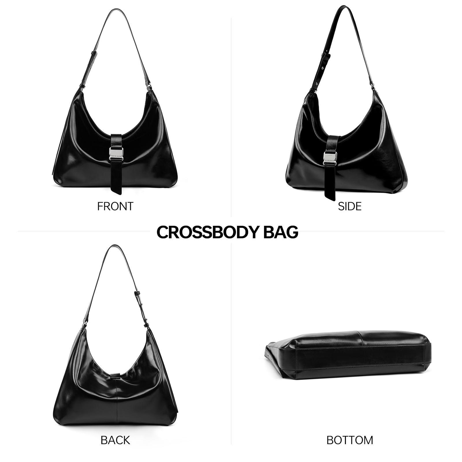 LA FESTIN Leather Large Hobo Bag Satchel Bag Tote Bag for Women Shoulder Bag  Fashion Crossbody Bags