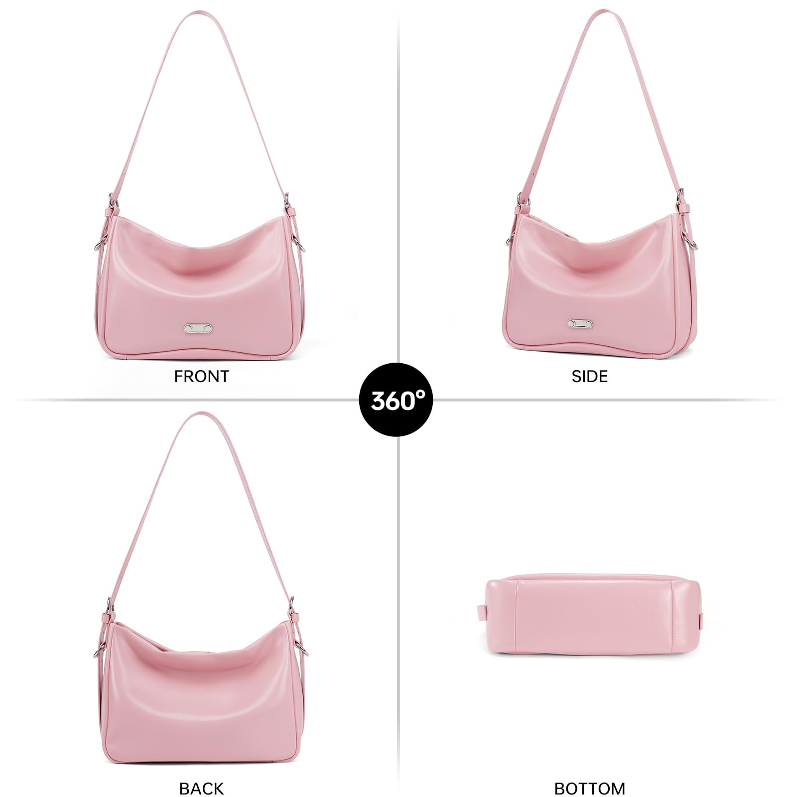 LA FESTIN Original Leather Hobo Bag Women Bag New Shoulder Crossbody Bag Fashion Tote Bags Ladies Bags