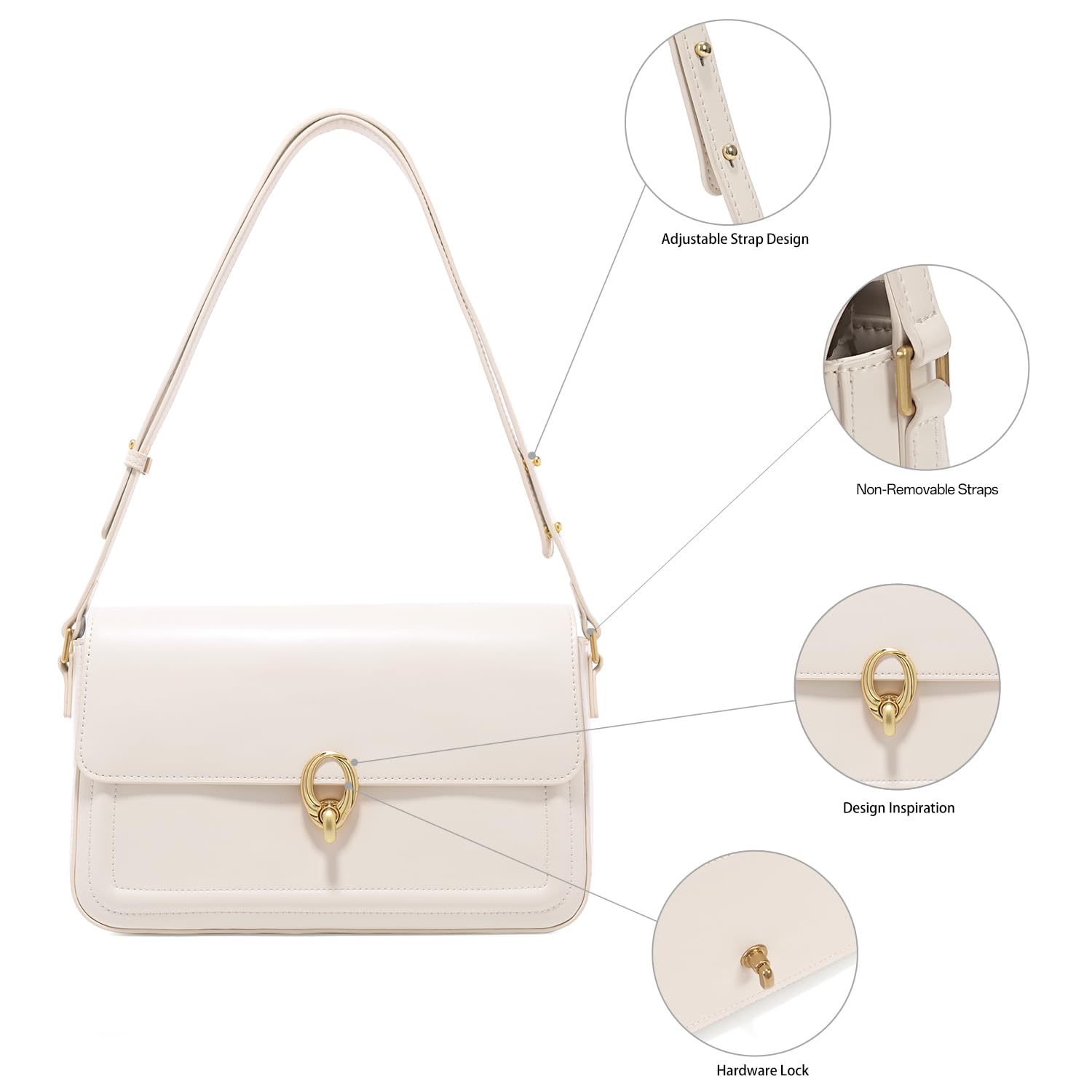 LA FESTIN Women Designer Bag Leather Shoulder Bag Fashion Design Handbag Cross body Bags