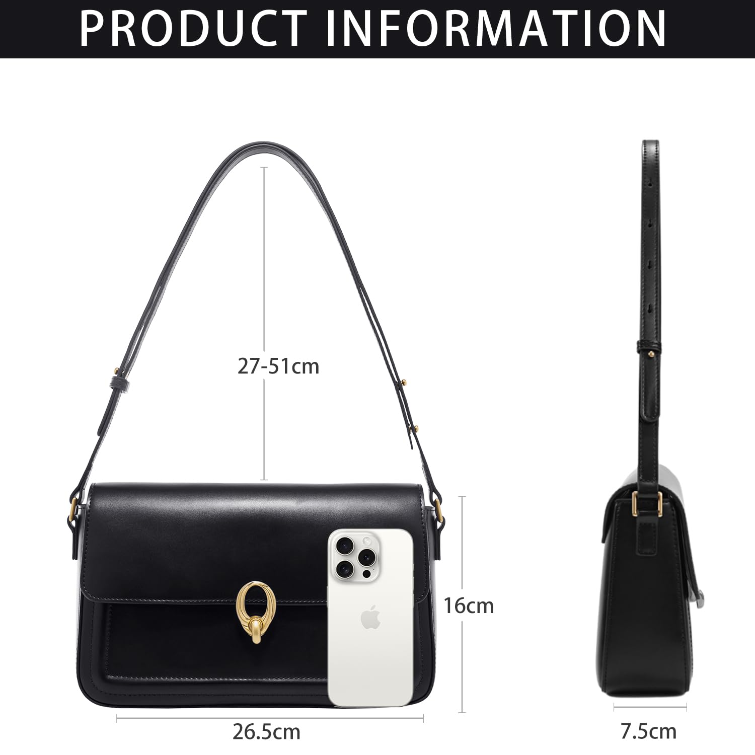 LA FESTIN Women Designer Bag Leather Shoulder Bag Fashion Design Handbag Cross body Bags