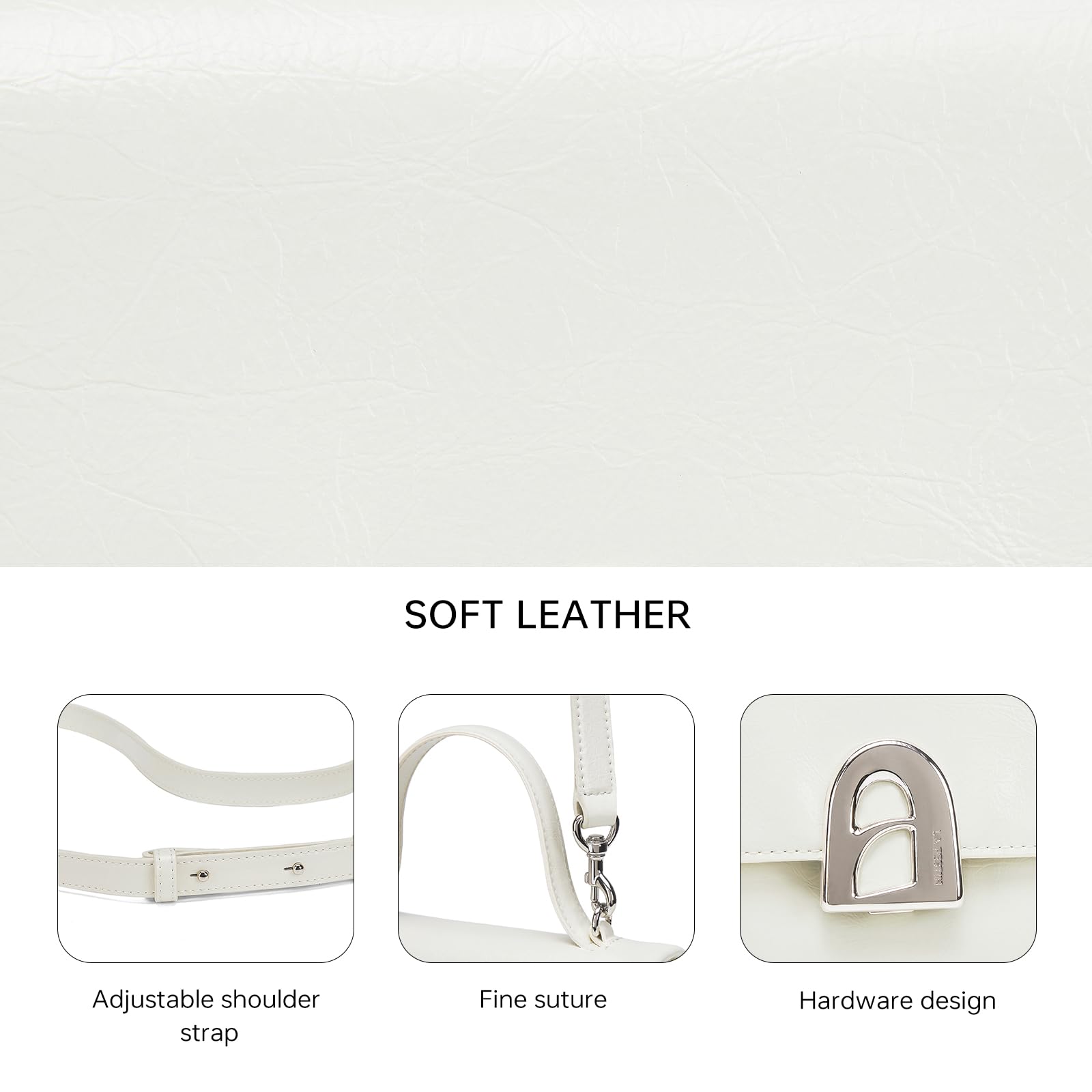 LA FESTIN Handbag for Women Leather Small Shoulder Bag Mini Top Handle Bag Crossbody Purse