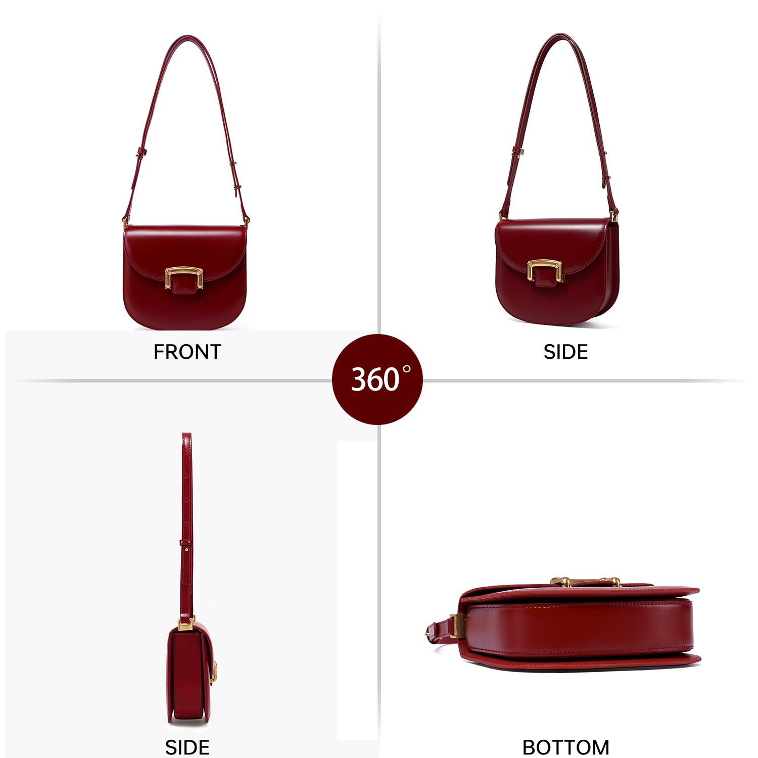 LA FESTIN Leather Cross body Bag For Girls New Women's bag Fashion Shoulder Bag Lady Wallet