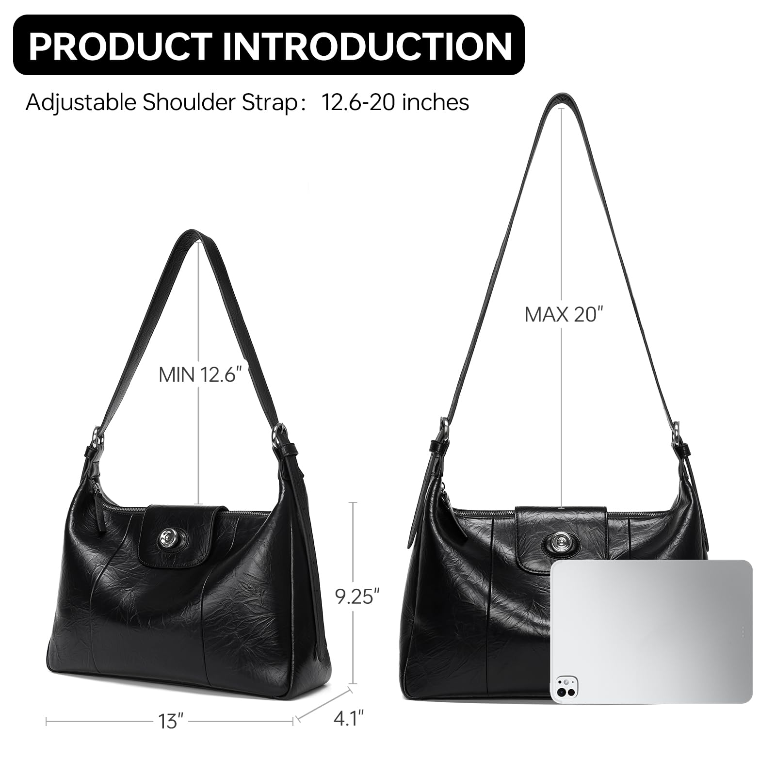 LA FESTIN Original Tote Bag for Women Large Hobo Bag Shoulder Bag with Adjustable Strap Crossbody Bags