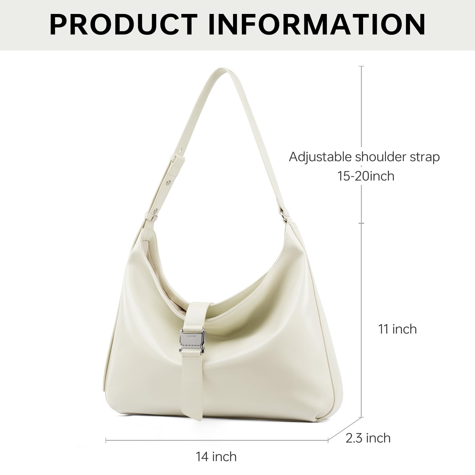 LA FESTIN Leather Large Hobo Bag Satchel Bag Tote Bag for Women Shoulder Bag  Fashion Crossbody Bags