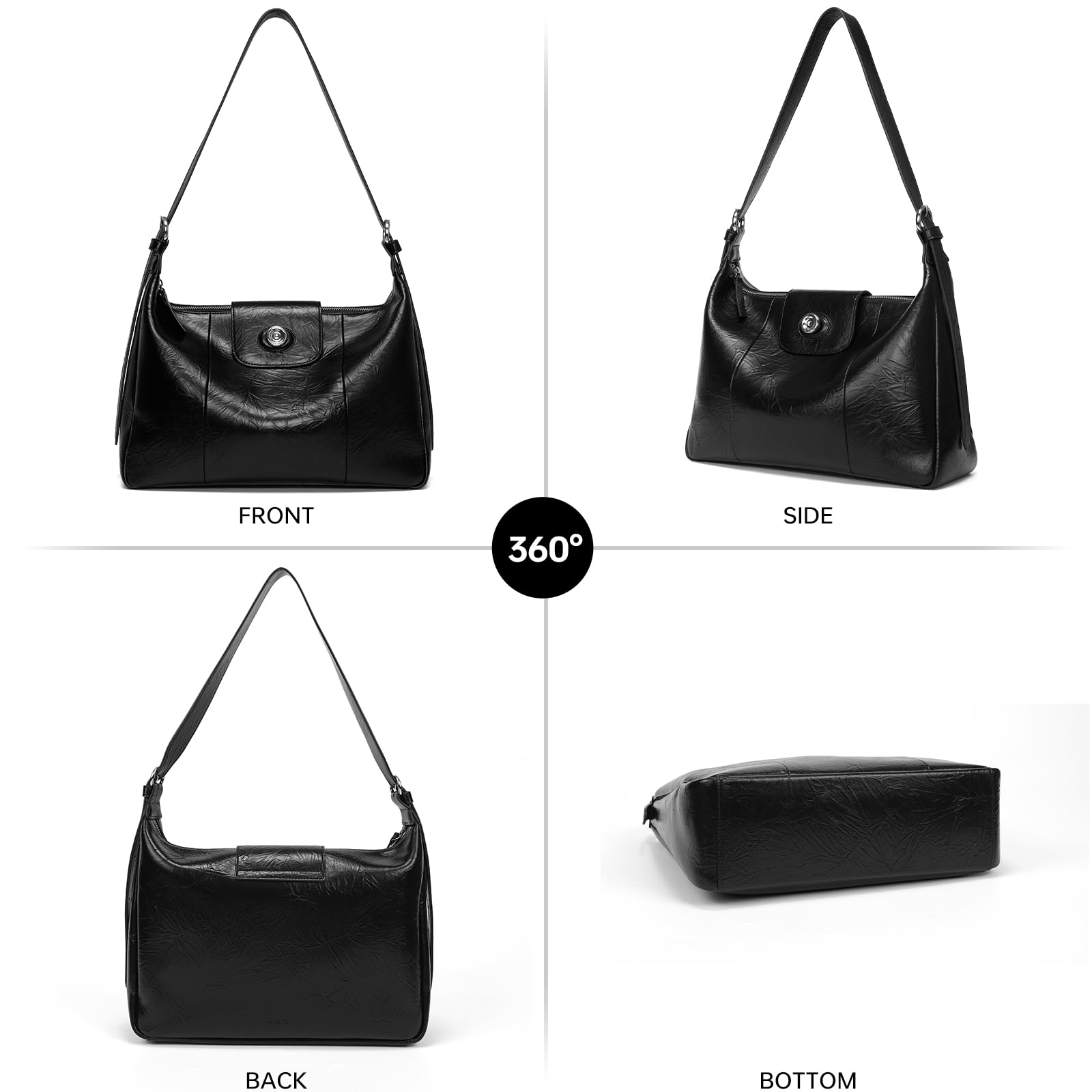 LA FESTIN Original Tote Bag for Women Large Hobo Bag Shoulder Bag with Adjustable Strap Crossbody Bags