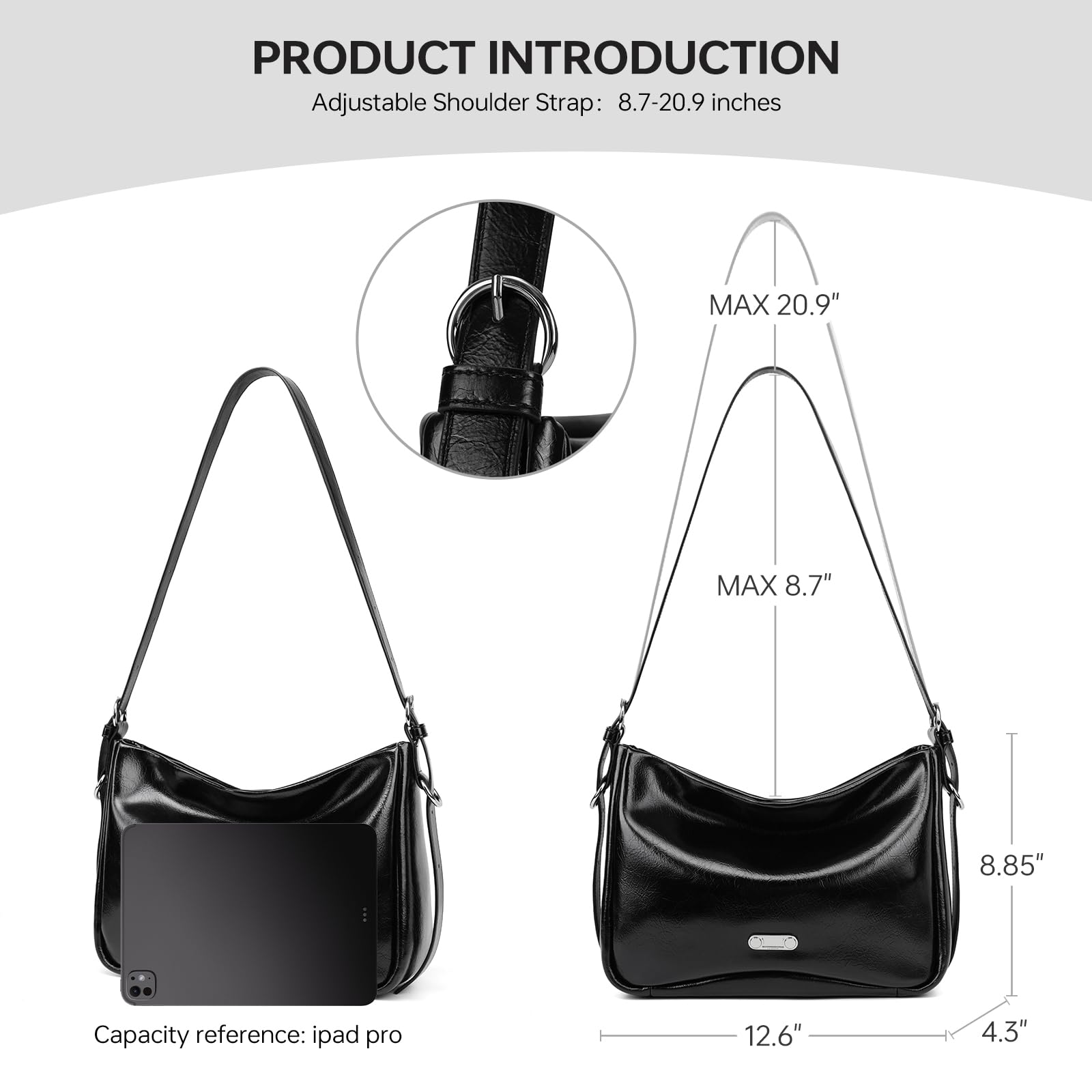 LA FESTIN Original Leather Hobo Bag Women Bag New Shoulder Crossbody Bag Fashion Tote Bags Ladies Bags