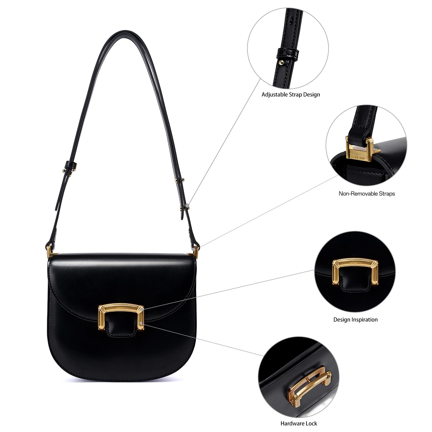 LA FESTIN Leather Cross body Bag For Girls New Women's bag Fashion Shoulder Bag Lady Wallet