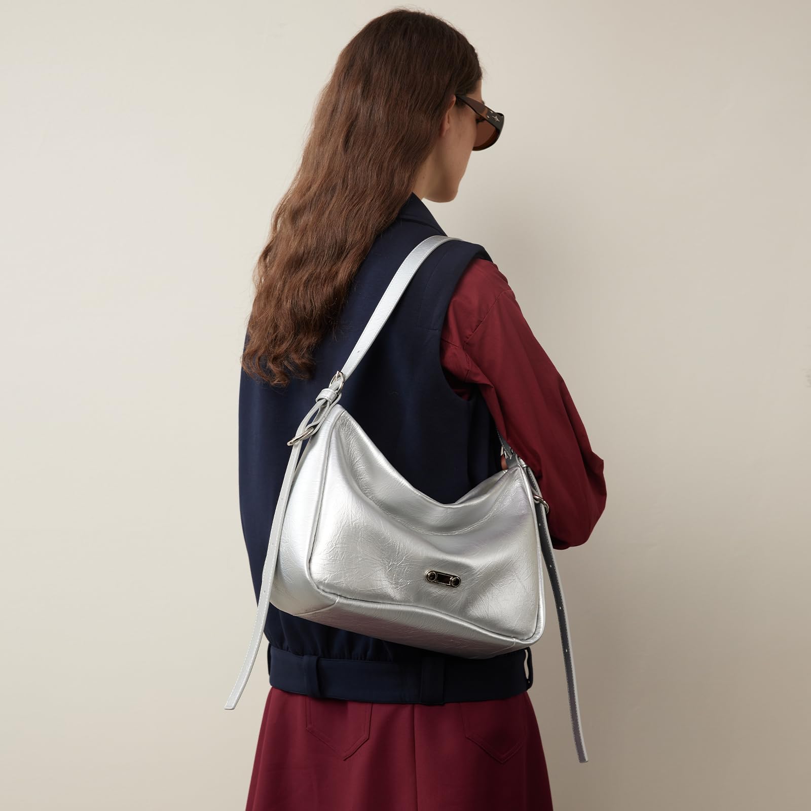 LA FESTIN Original Leather Hobo Bag Women Bag New Shoulder Crossbody Bag Fashion Tote Bags Ladies Bags