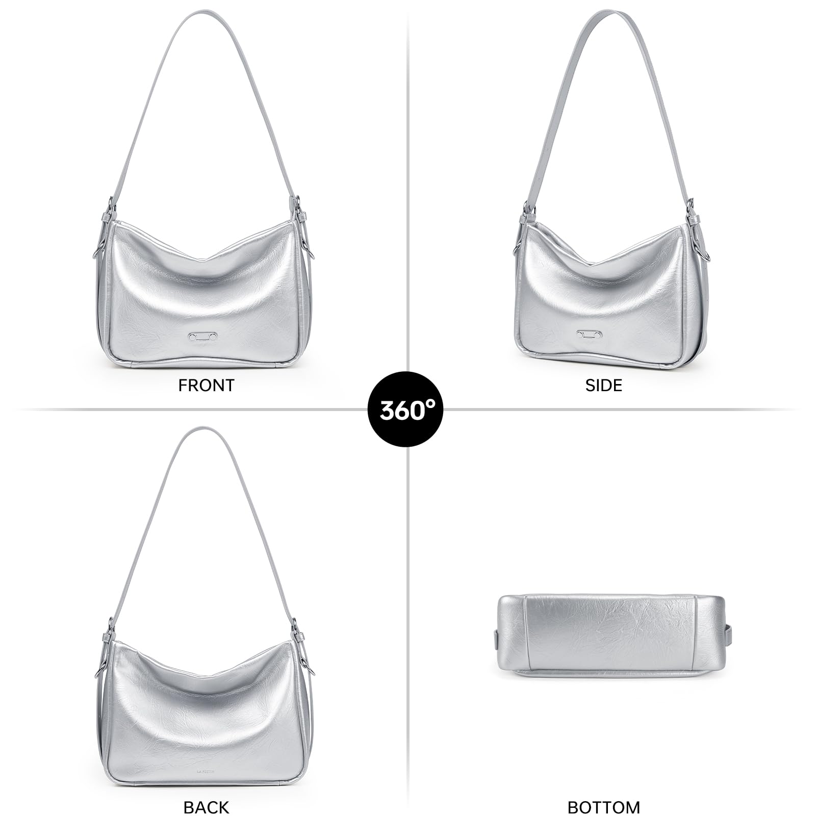 LA FESTIN Original Leather Hobo Bag Women Bag New Shoulder Crossbody Bag Fashion Tote Bags Ladies Bags