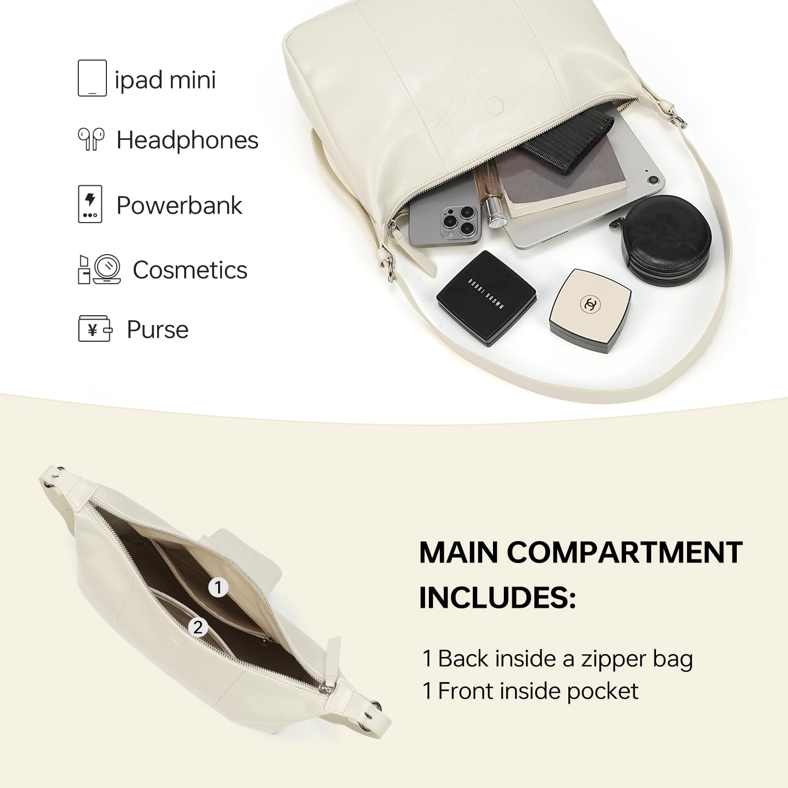 LA FESTIN Original Tote Bag for Women Large Hobo Bag Shoulder Bag with Adjustable Strap Crossbody Bags